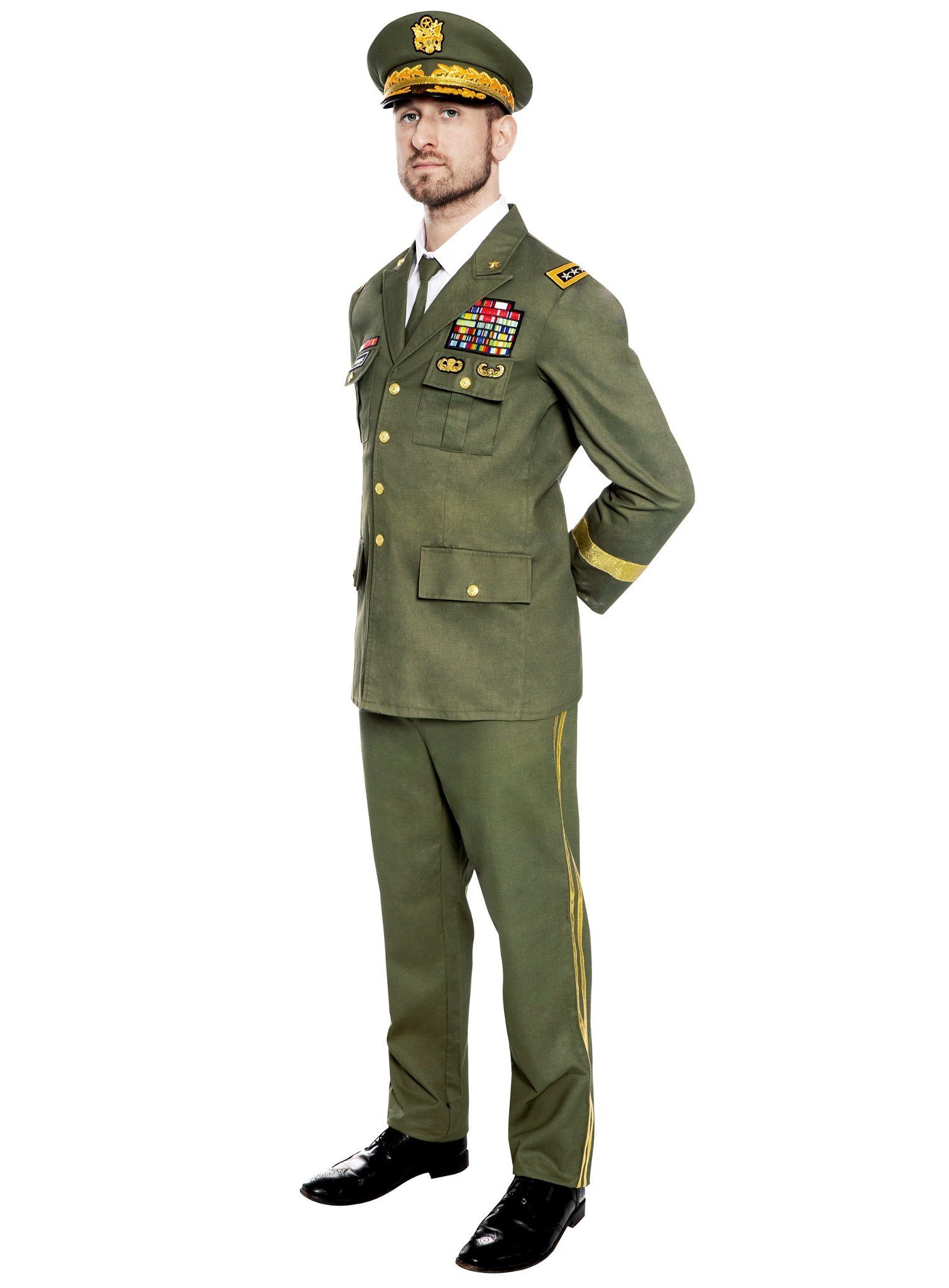 Maskworld Kostüm General Uniform Kostüm - Fasching Karneval Hallowe, Jawoll, Herr General! Ranghohes Kostüm von MASKWORLD