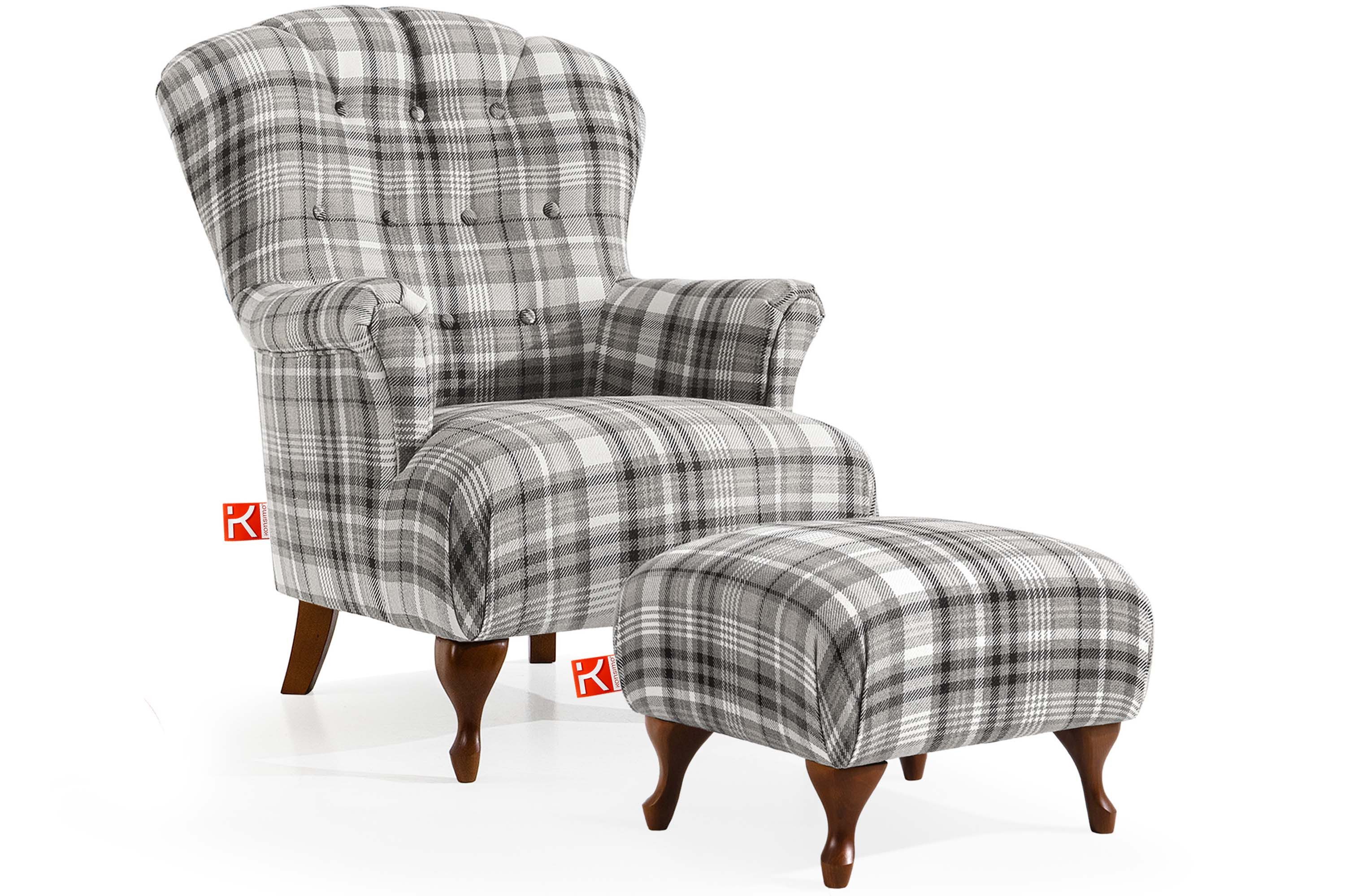 KONSIMO® Sessel TOMIS Einzelsessel mit Fußhocker, günstig online kaufen