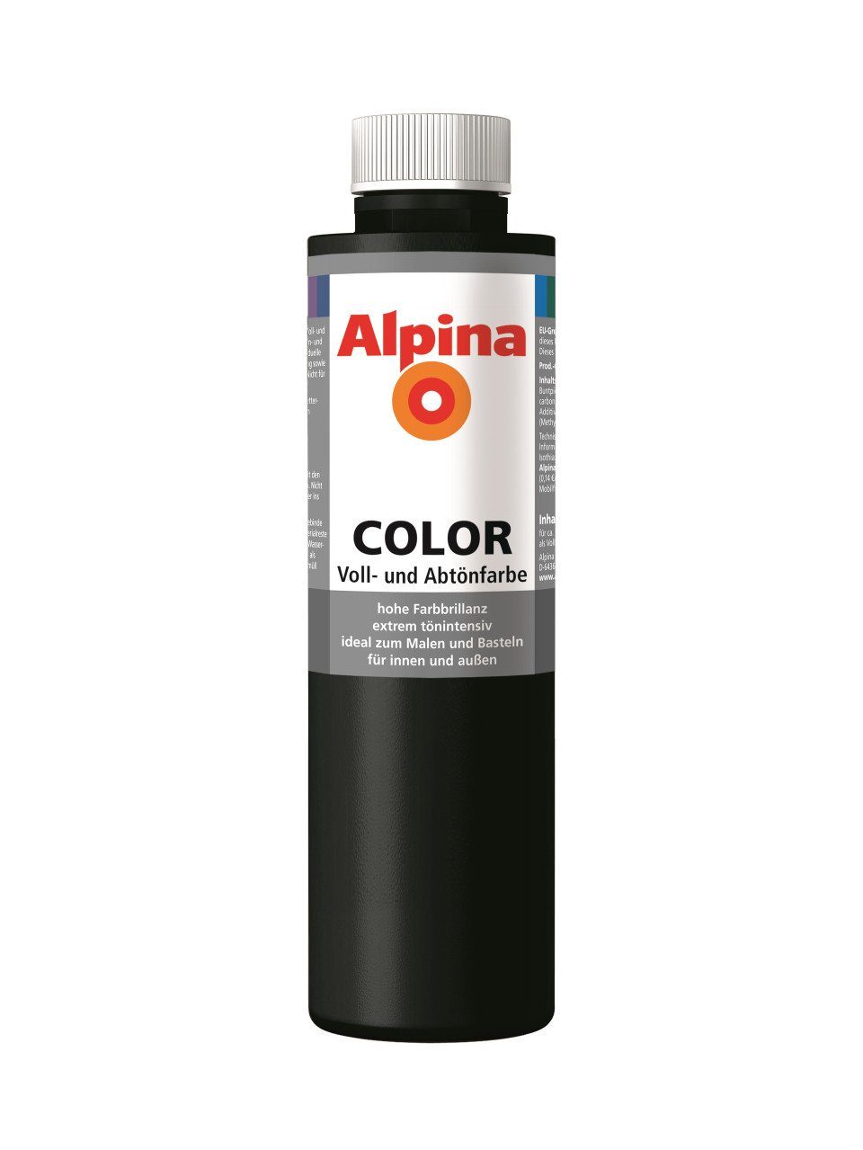 Alpina Vollton- und Abtönfarbe Alpina Night Black 750 ml night black seidenmatt
