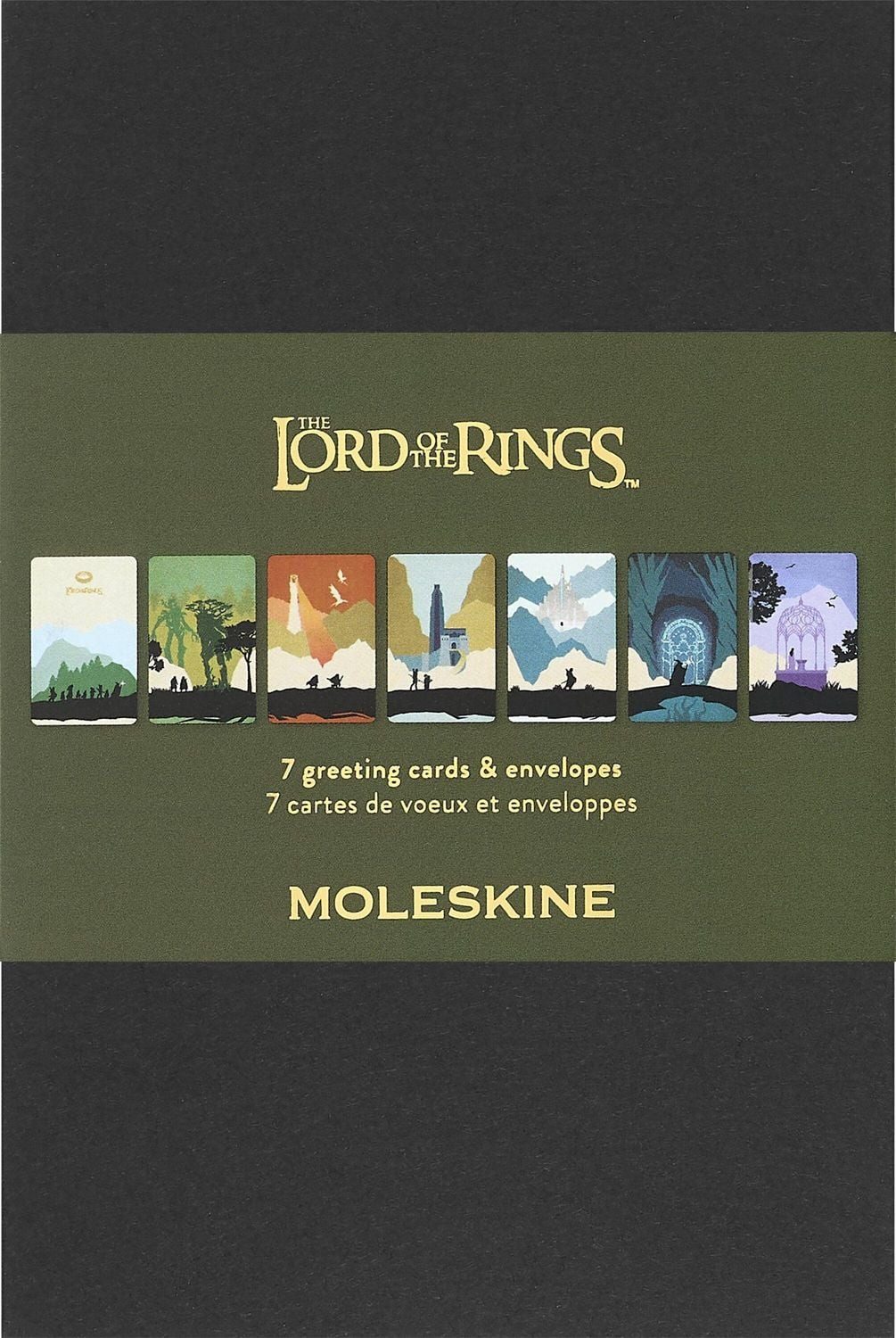 Moleskine Der Herr der Ringe Postkarten (7er-Set) / diverse, Postcard Set-Hr.der Ringe