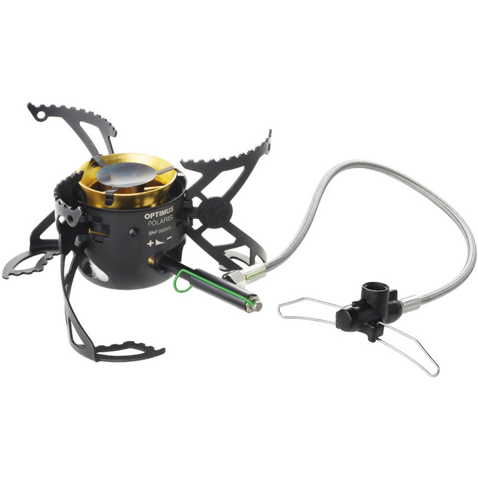 OPTIMUS Gaskocher Camping 4200W Kocher Gaskocher +Flasche Optifuel, Polaris Faltbar Benzin