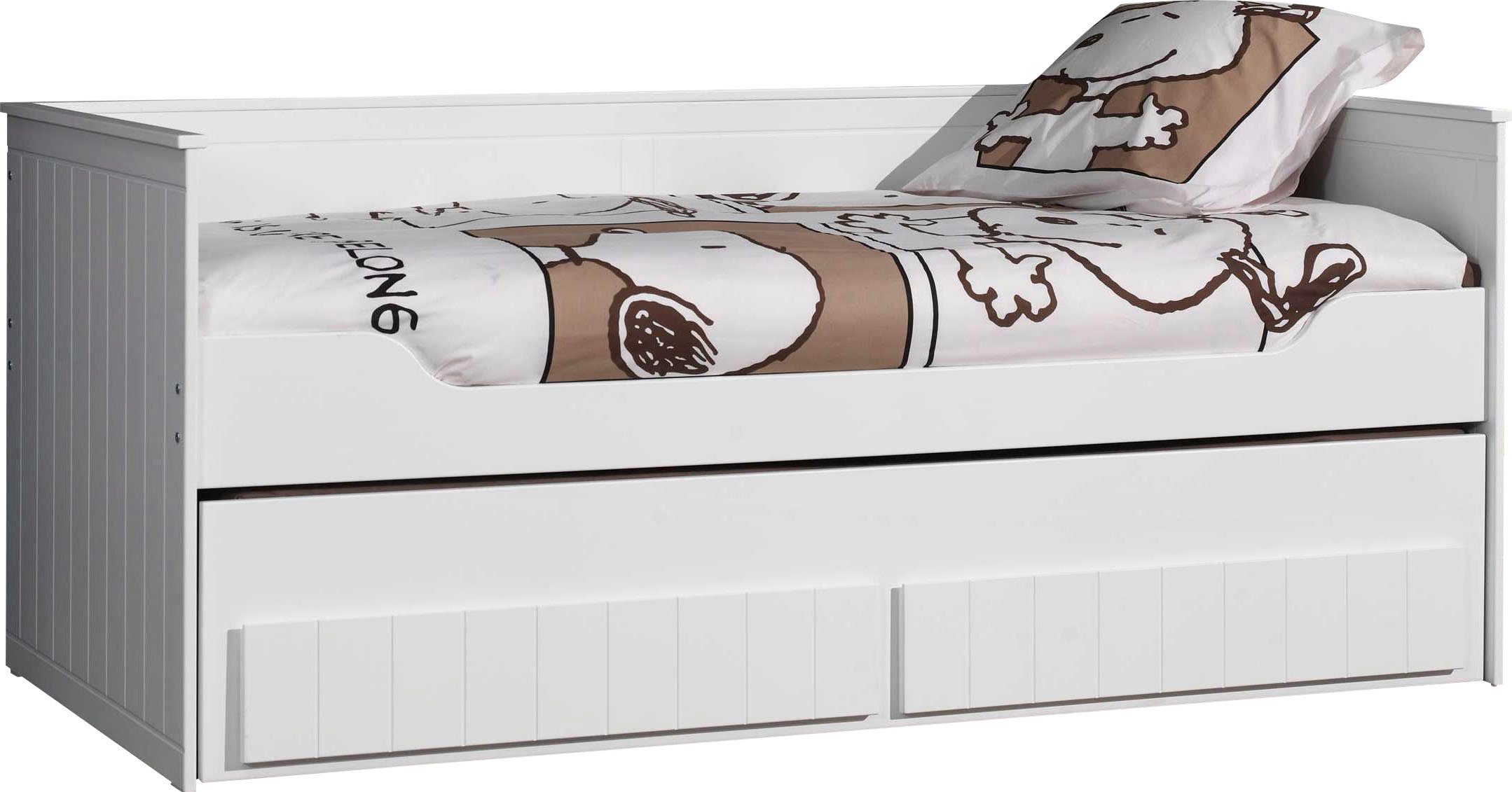 Vipack Einzelbett (Made in Europe), Funktionelles Kojenbett mit 2 Liegeflächen à 90 x 200 cm, 2 Schubladen