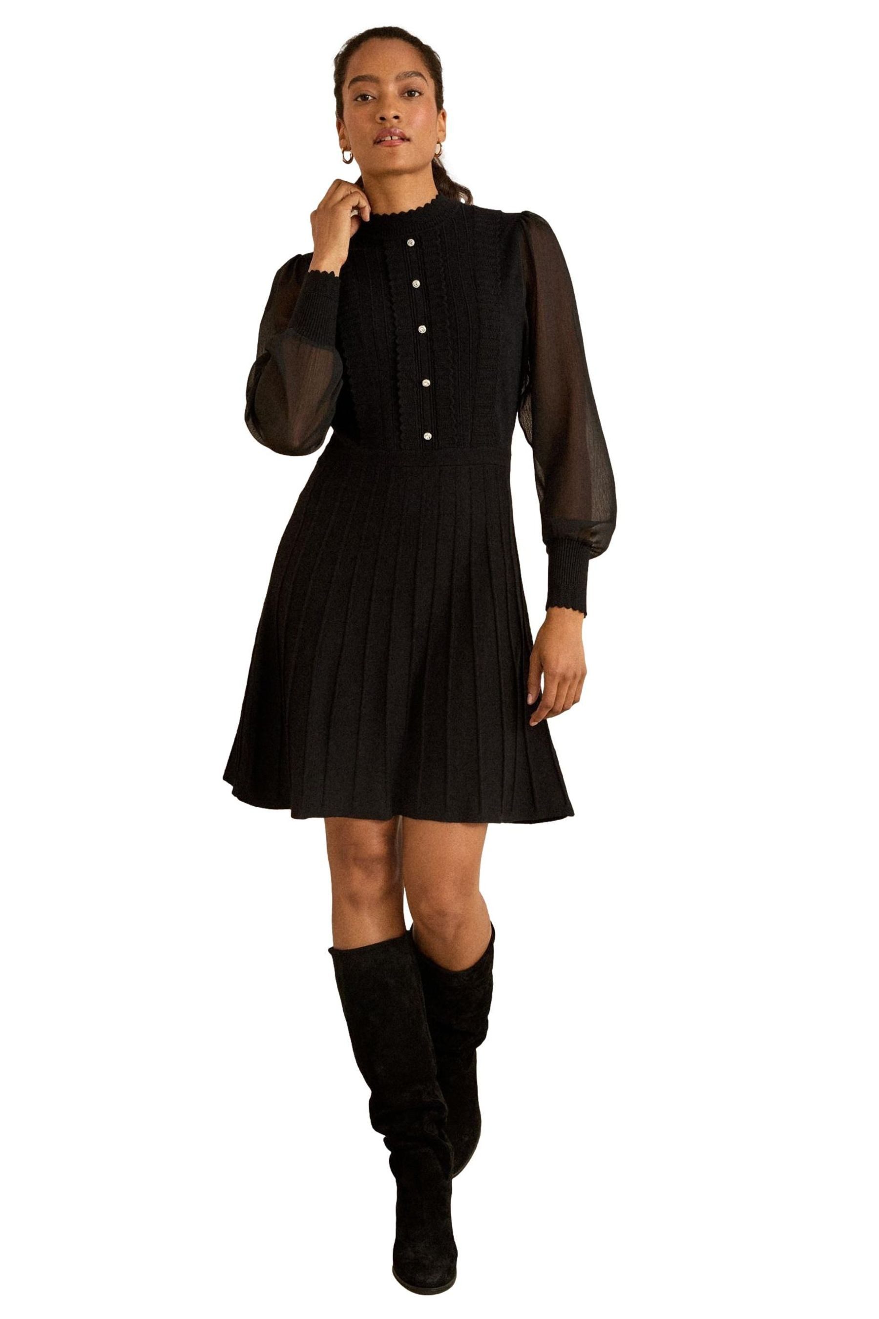 Strickkleid Love & Roses Strick-Minikleid, Regular