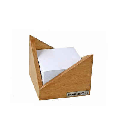 NATUREHOME Zettelkasten SKRIPT Zettelbox 11,5 x 11,5 x 9,5 cm, div. Holzarten