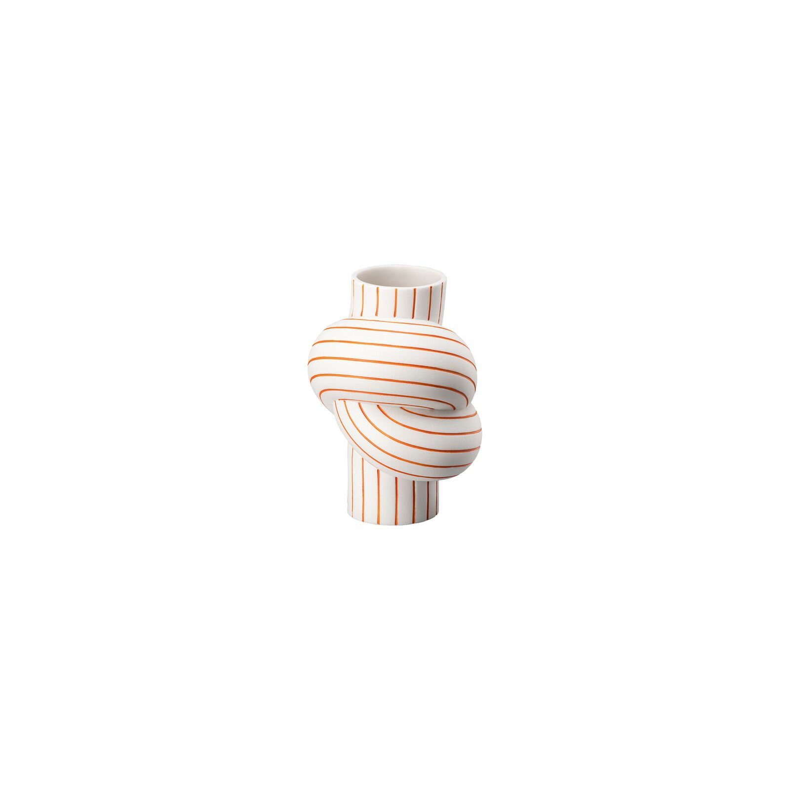 12 cm Vase Node Porzellan St) modern Dekovase Stripes rot Apple Rosenthal Streifen (1