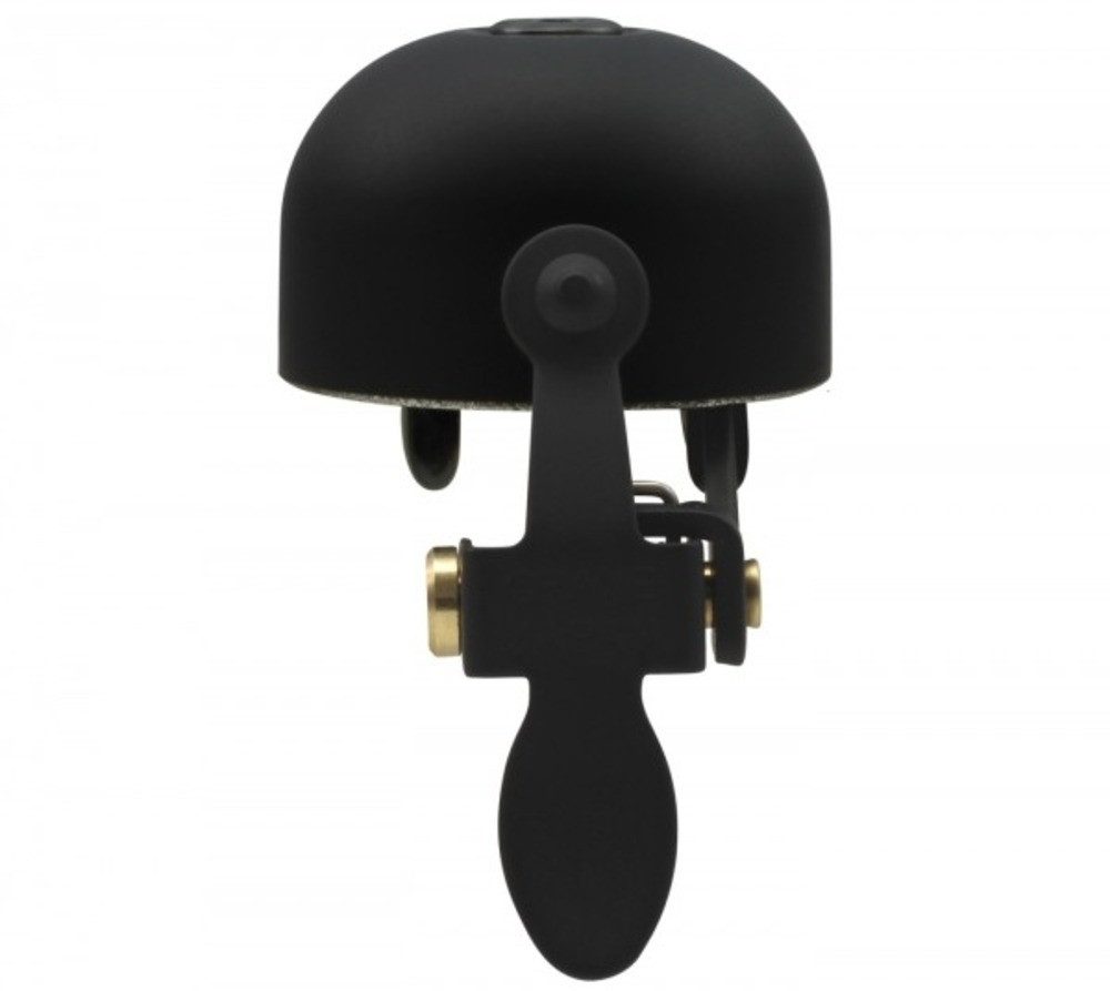 Crane Bell Co Fahrradklingel E-NE All Black Brass, Ø Klemmung: 22.2mm bis 31.8mm