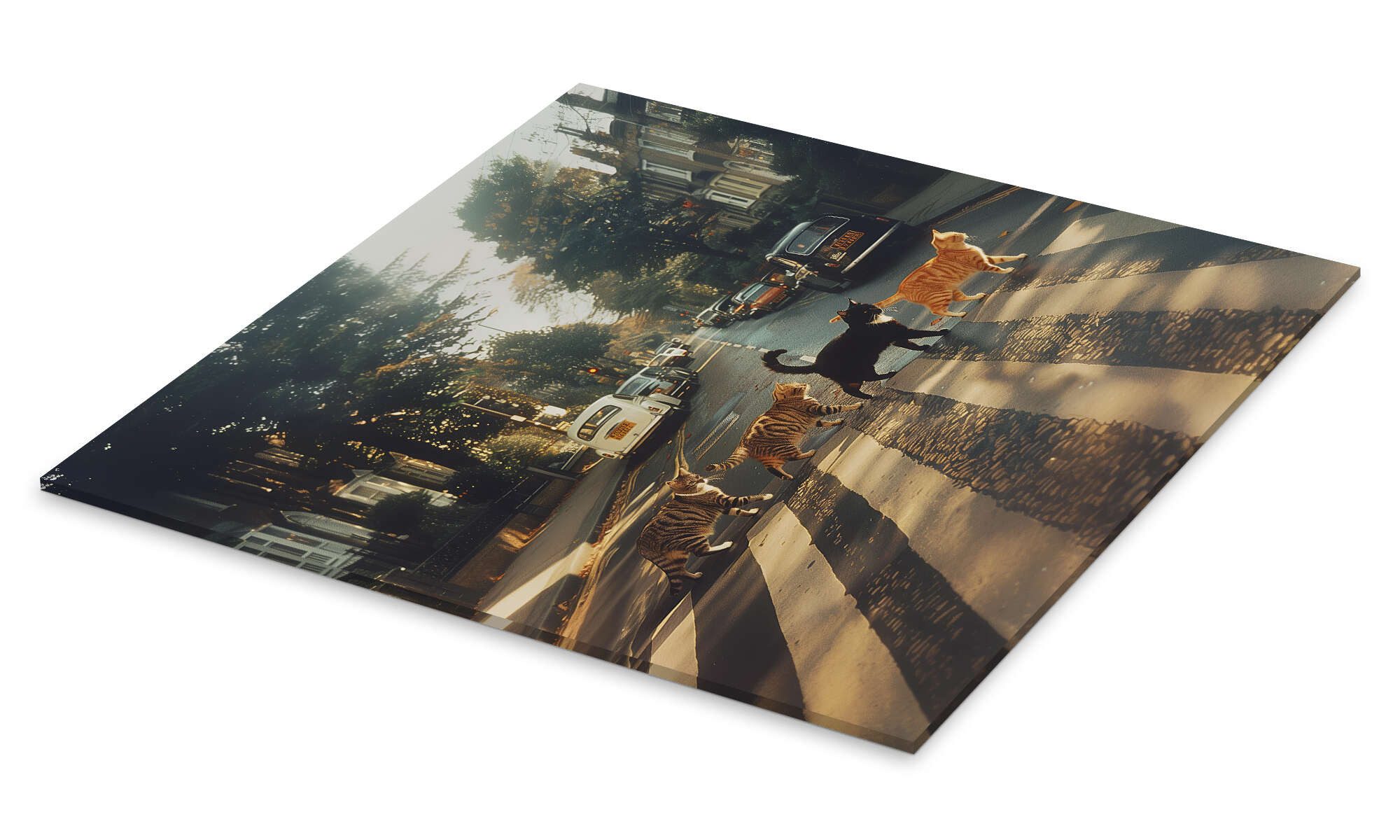 Posterlounge Poster Dikhotomy, Abbey Road Cats, günstig online kaufen