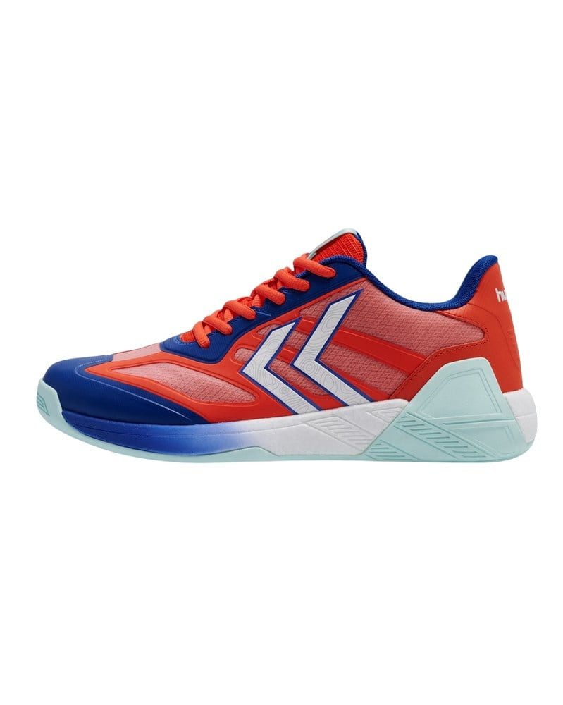 hummel Hallen-Indoorschuhe Algiz 25ICON rot/blau/weiss Herren Squashschuh