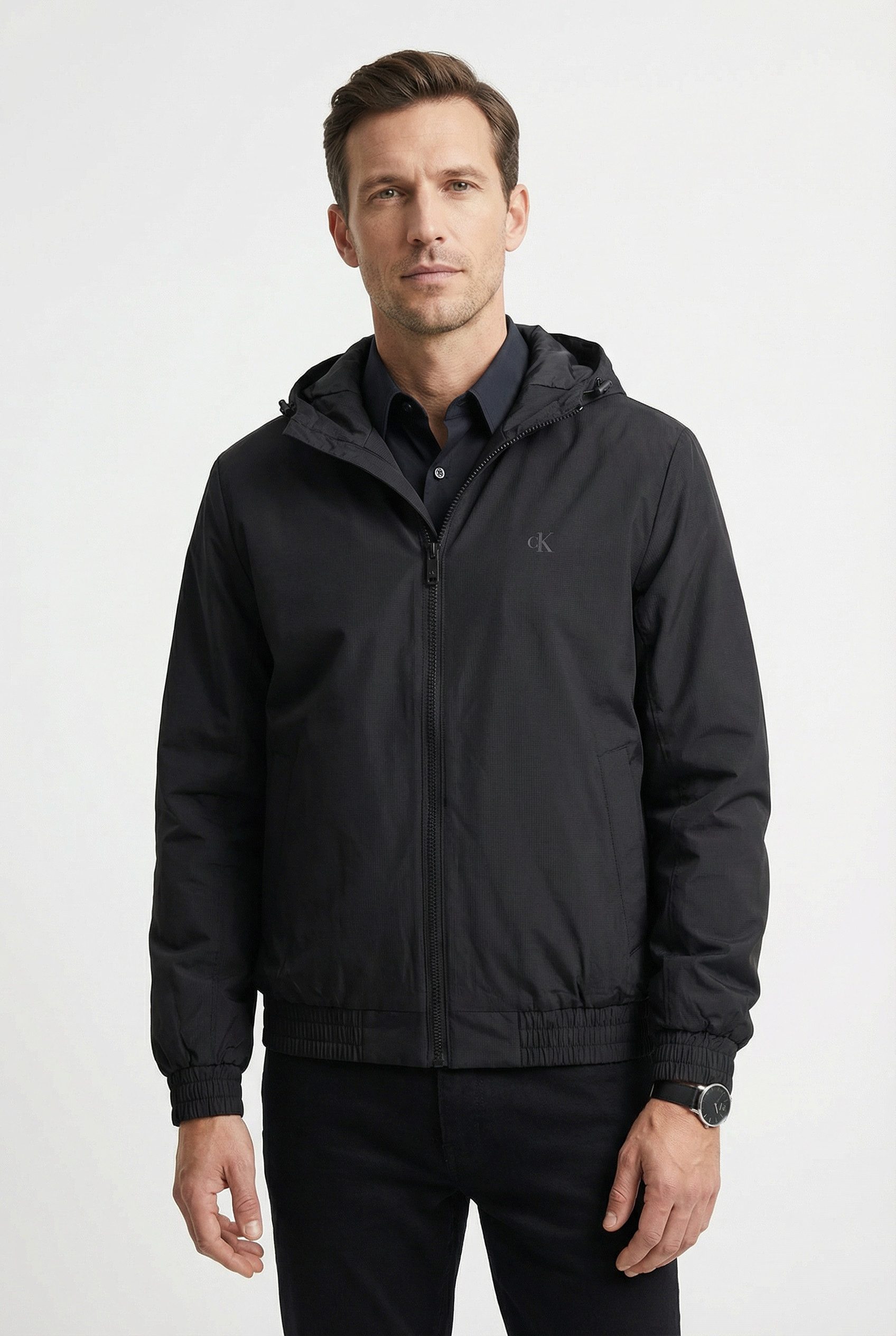 Calvin Klein Jeans Blouson Regular Fit, verstellbare Kapuze