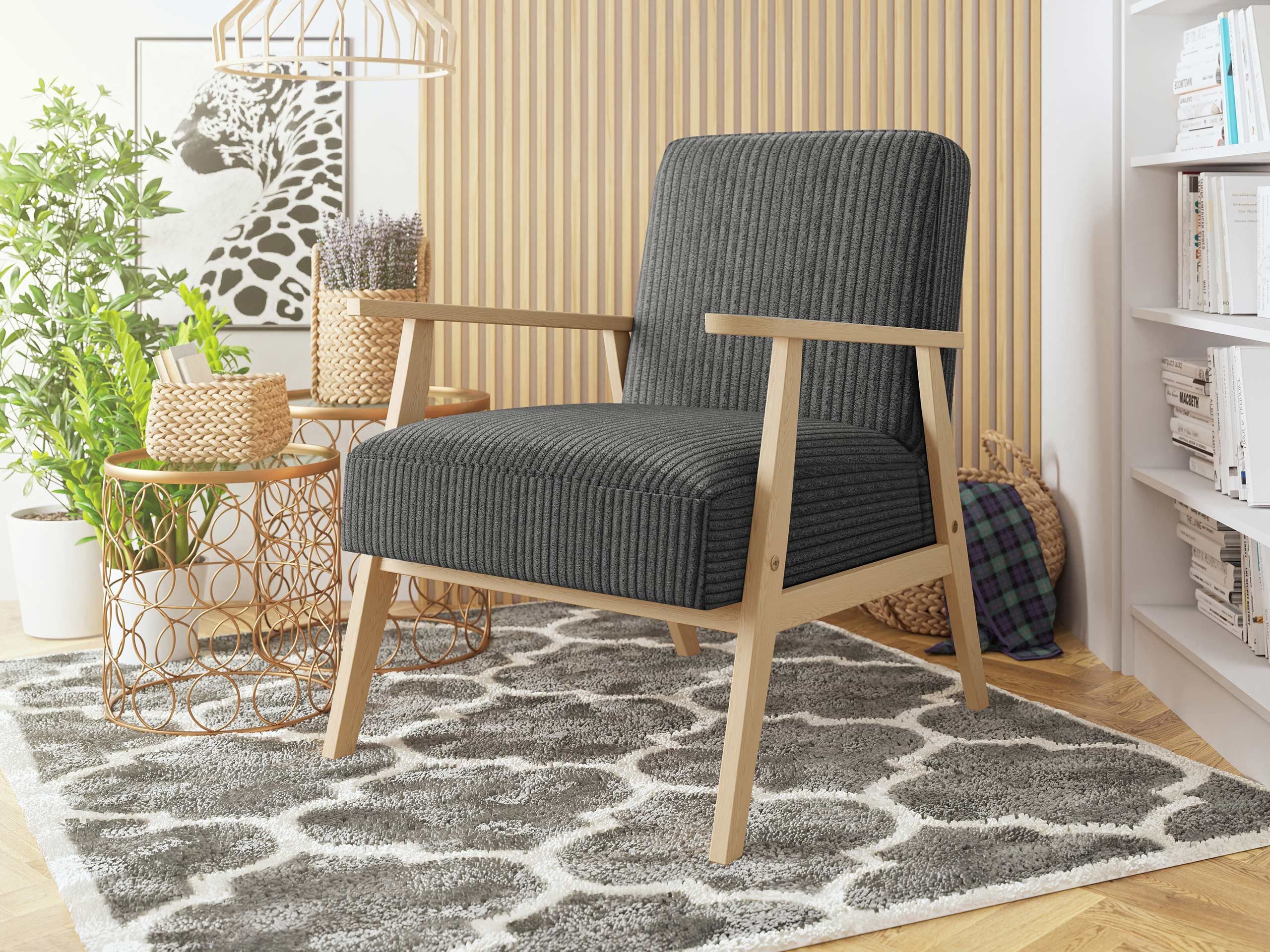 MIRJAN24 Sessel Retro Cord (mit Wellenfeder), günstig online kaufen