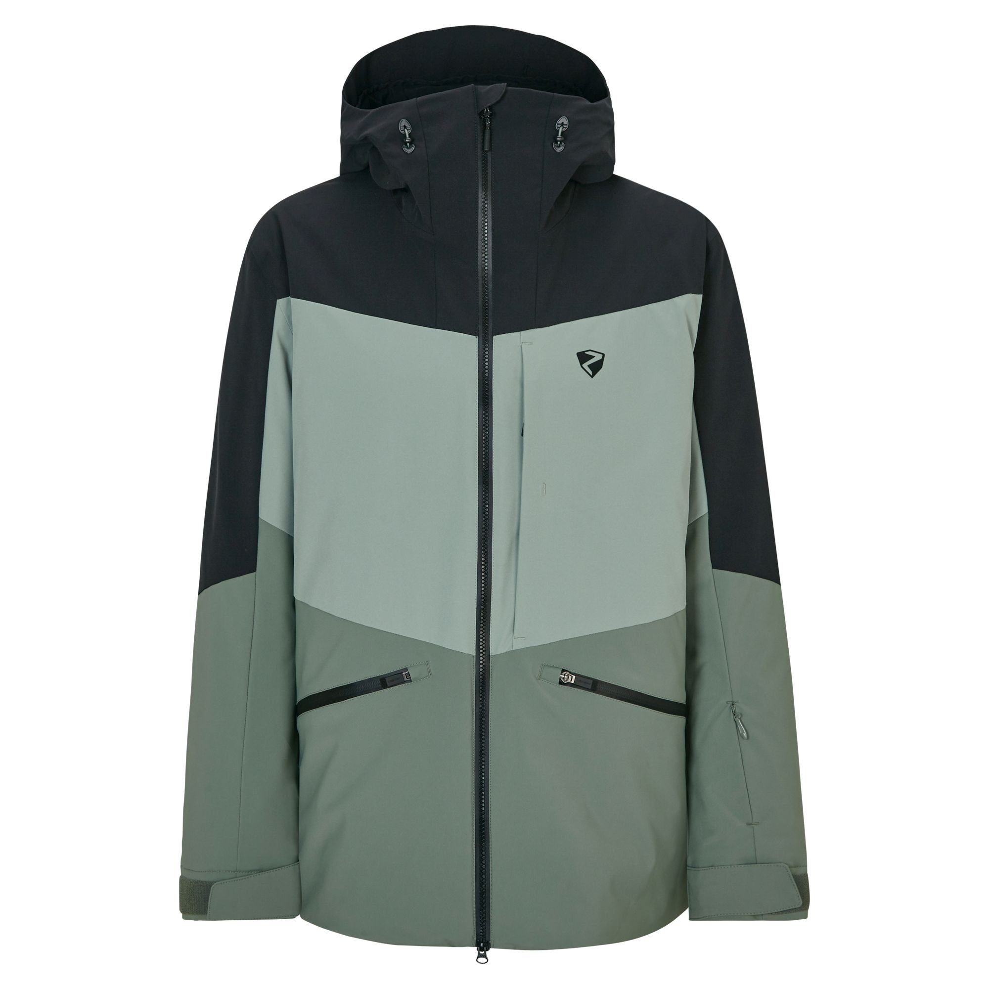 Skijacke Ziener Freeride Ski TRIGLAV green mud