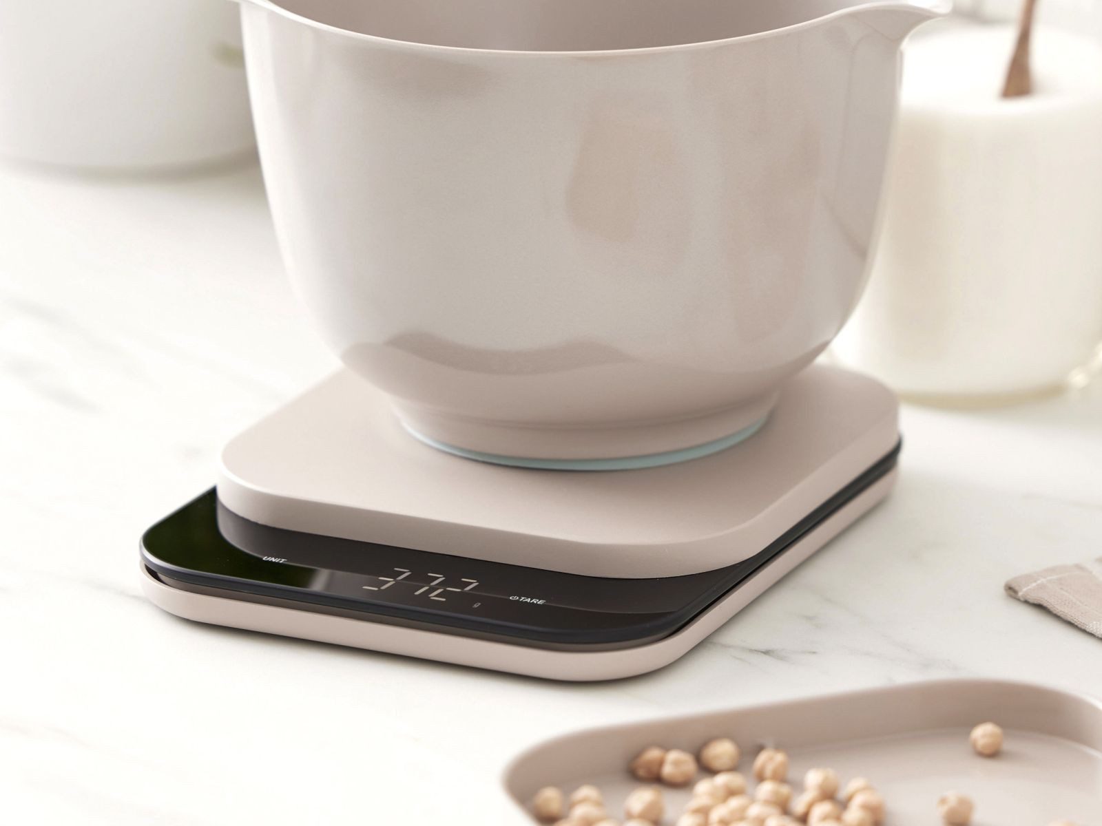 ROSTI Küchenwaage "Mensura" digital mit Schüssel, mit LED Anzeige bis 10kg, mit kleiner Schale 300ml