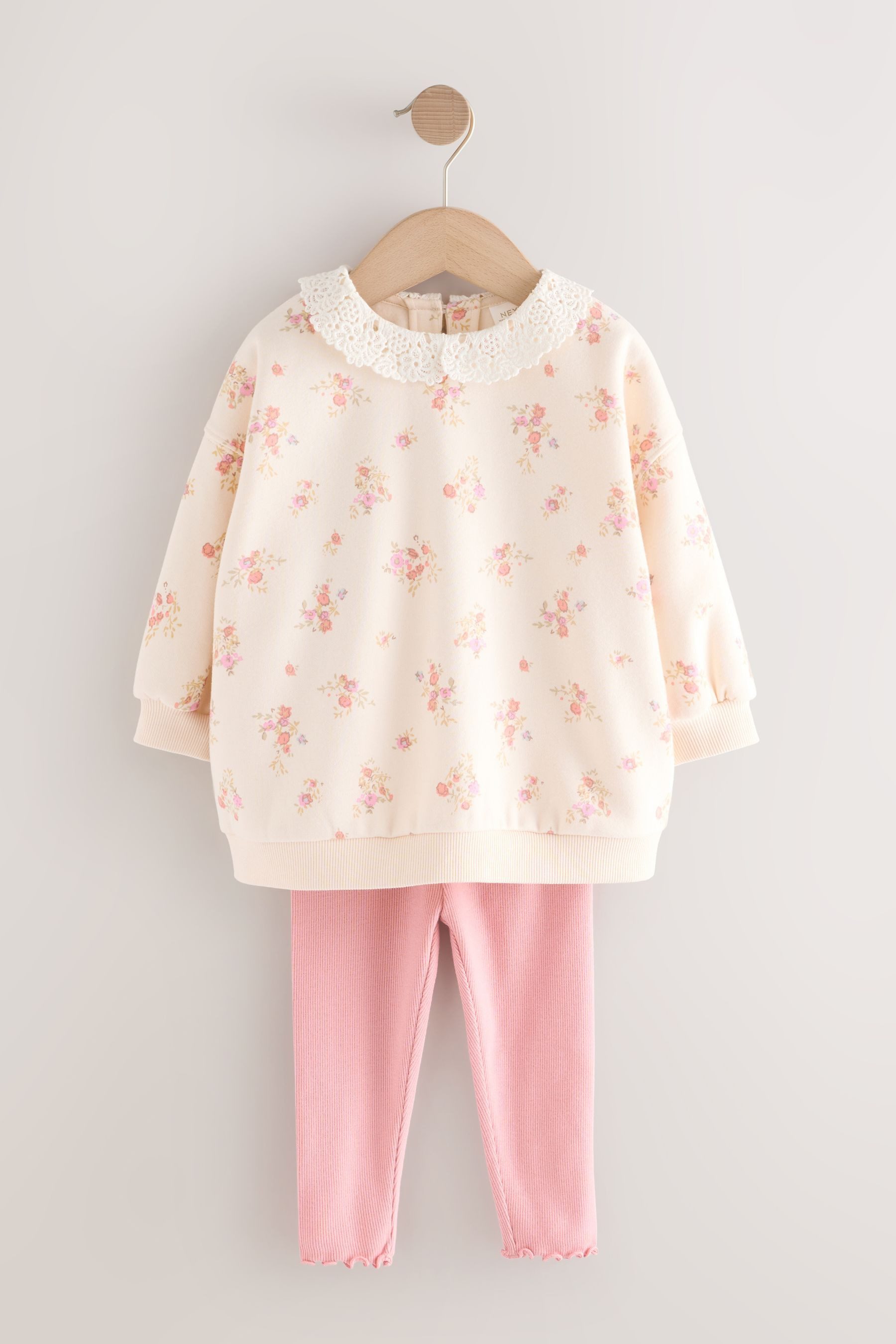 Next Top & Leggings Sweatshirt mit Kragen und Leggings im Set (2-tlg) – Bild 4 von 5