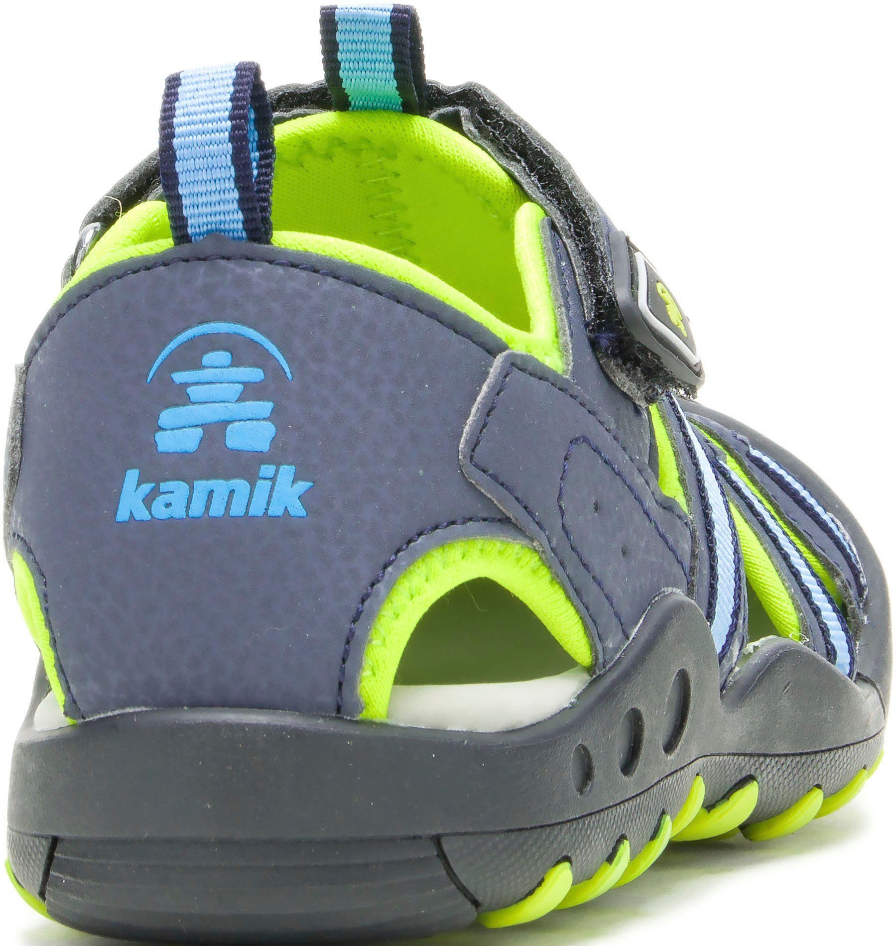 Kamik CRAB Outdoorsandale blau-lime