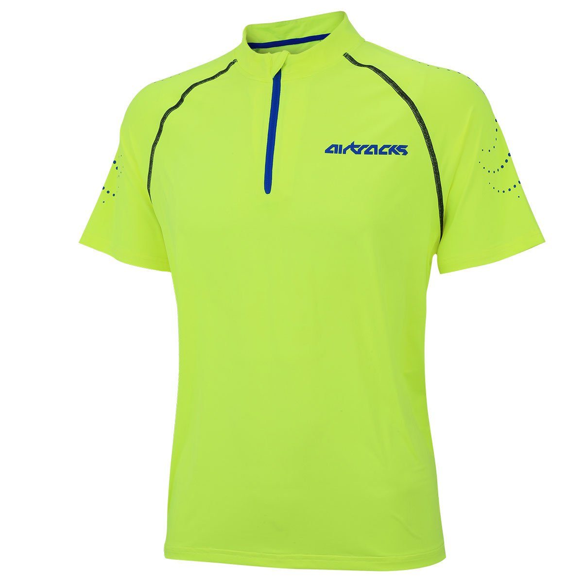 Airtracks Laufshirt Herren Laufshirt Kurzarm Pro Team Funktionsshirt mit optimalem Tragekomfort Atmungsaktiv, & Quick Dry Funktion < S M L XL XXL XXXL > neon