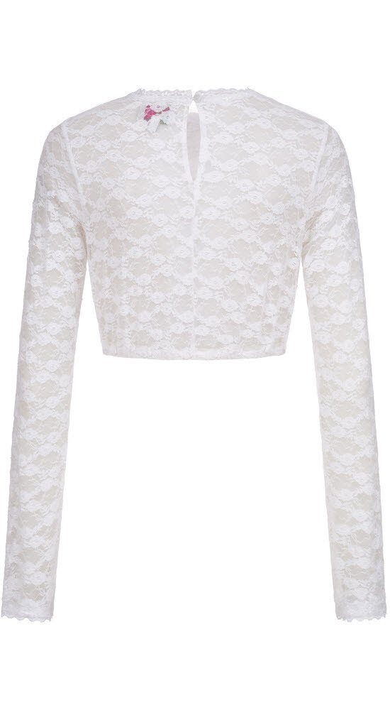 Nübler Dirndlbluse Dirndlbluse Langarm Esther in Weiß von Nübler günstig online kaufen