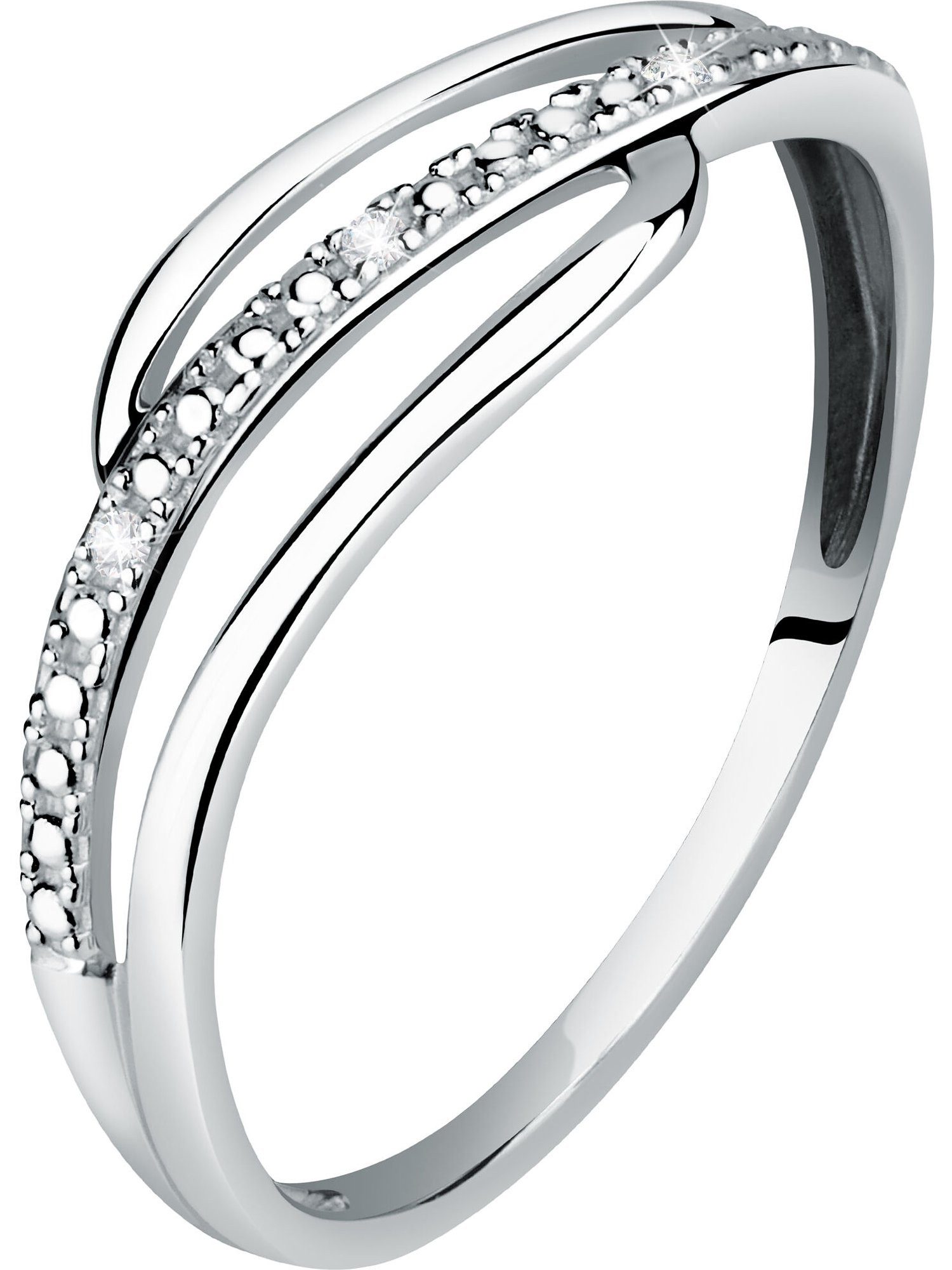 CHRIST Diamantring CHRIST Damen-Damenring 375er Weißgold 3 Diamant günstig online kaufen