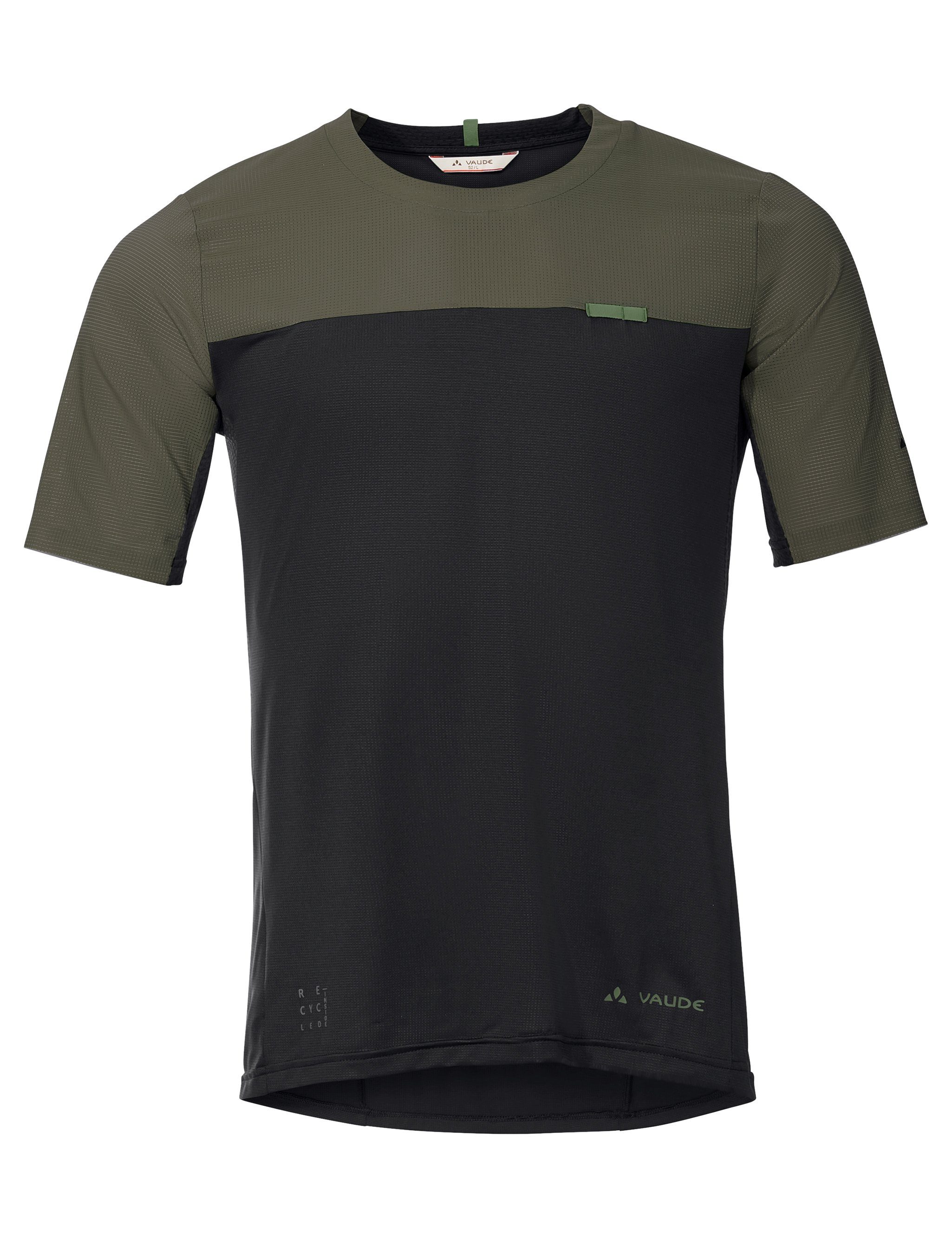 VAUDE T-Shirt Men's Kuro Knopf black II Shirt Grüner (1-tlg)