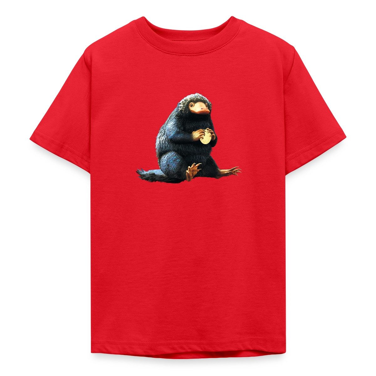 T-Shirt Fantastic Beasts Niffler Beschützt Münze Teenager T-Shirt