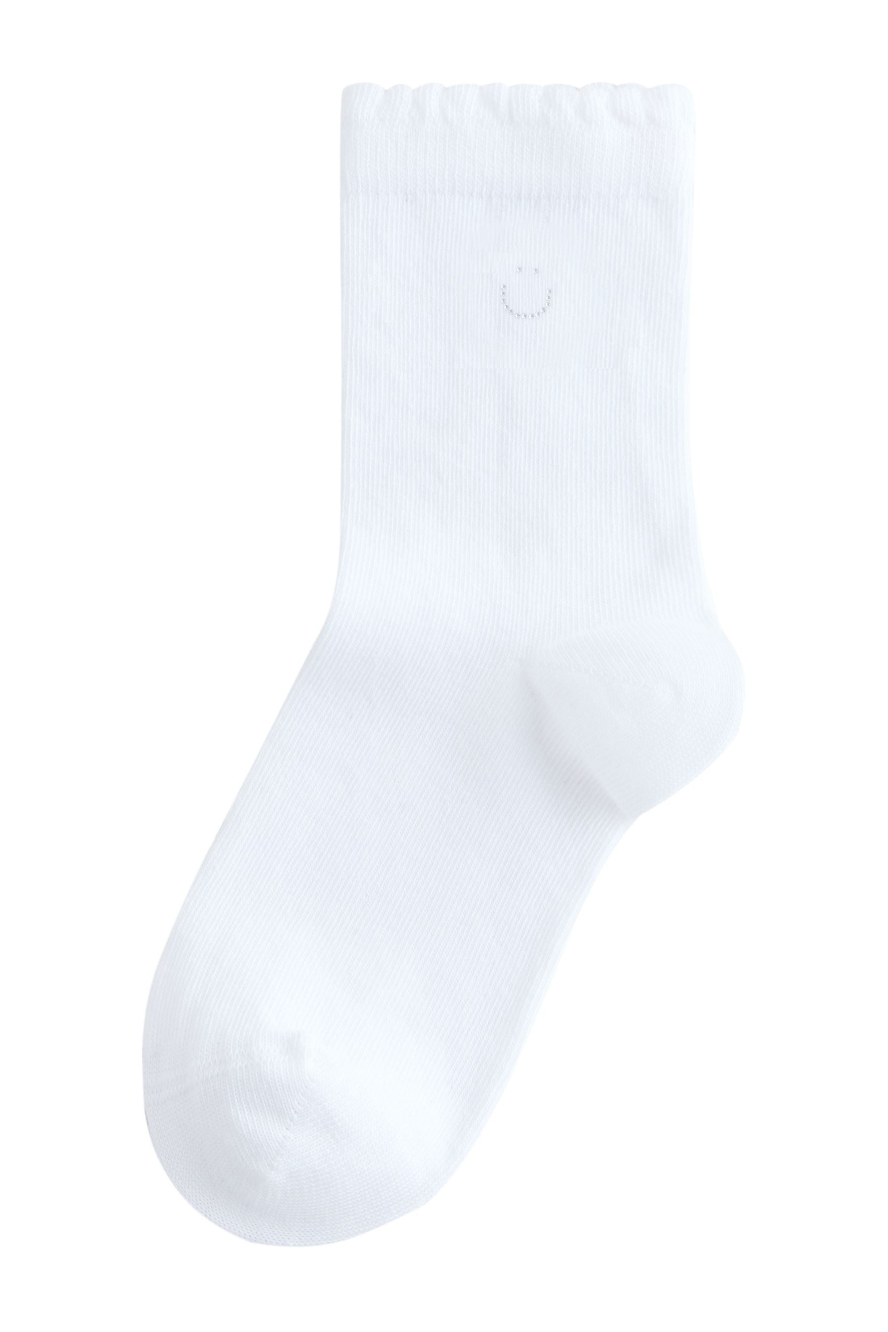 Next Kurzsocken Knöchelhohe Socken mit Strass, 5er-Pack (5-Paar)