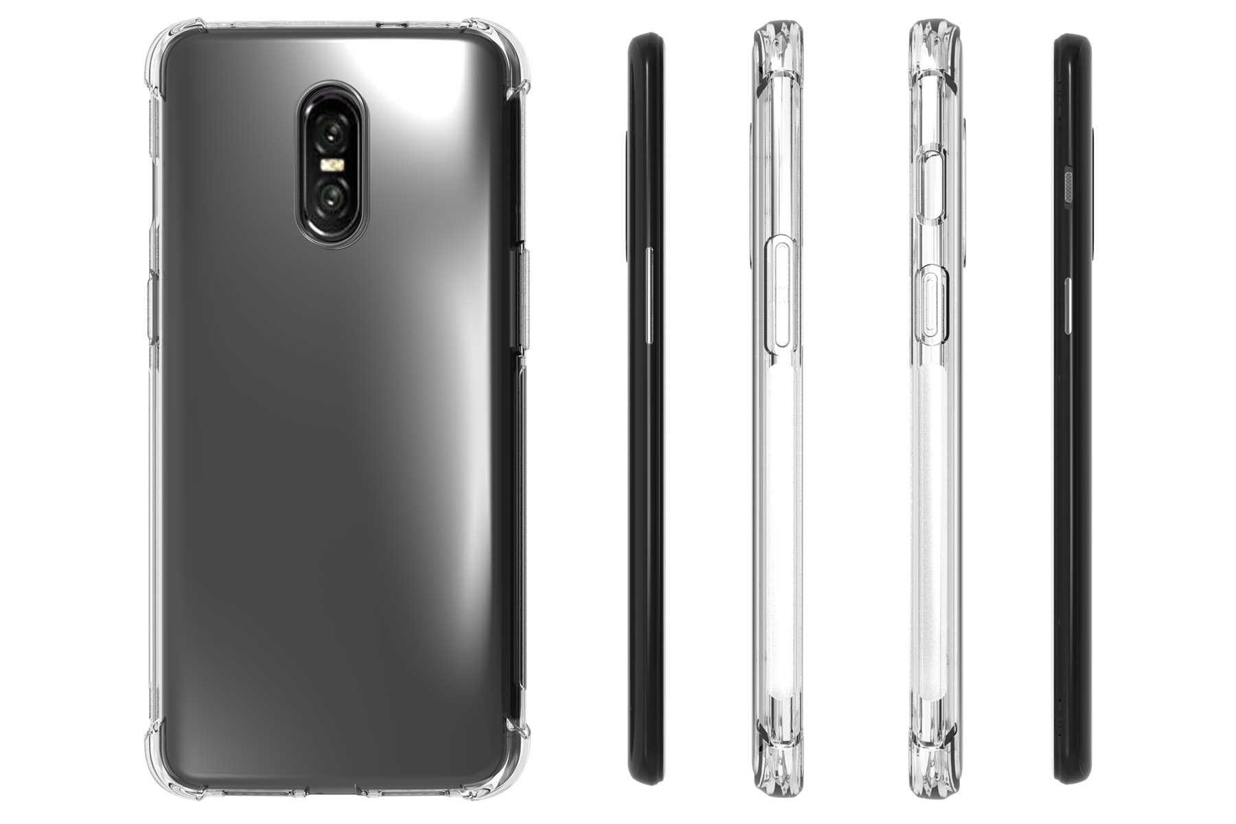mtb more energy Smartphone-Hülle Clear Armor Case für OnePlus 6T, OnePlus 7, Transparente TPU Schutzhülle Case Backcover mit Anti-Shock Verstärkung