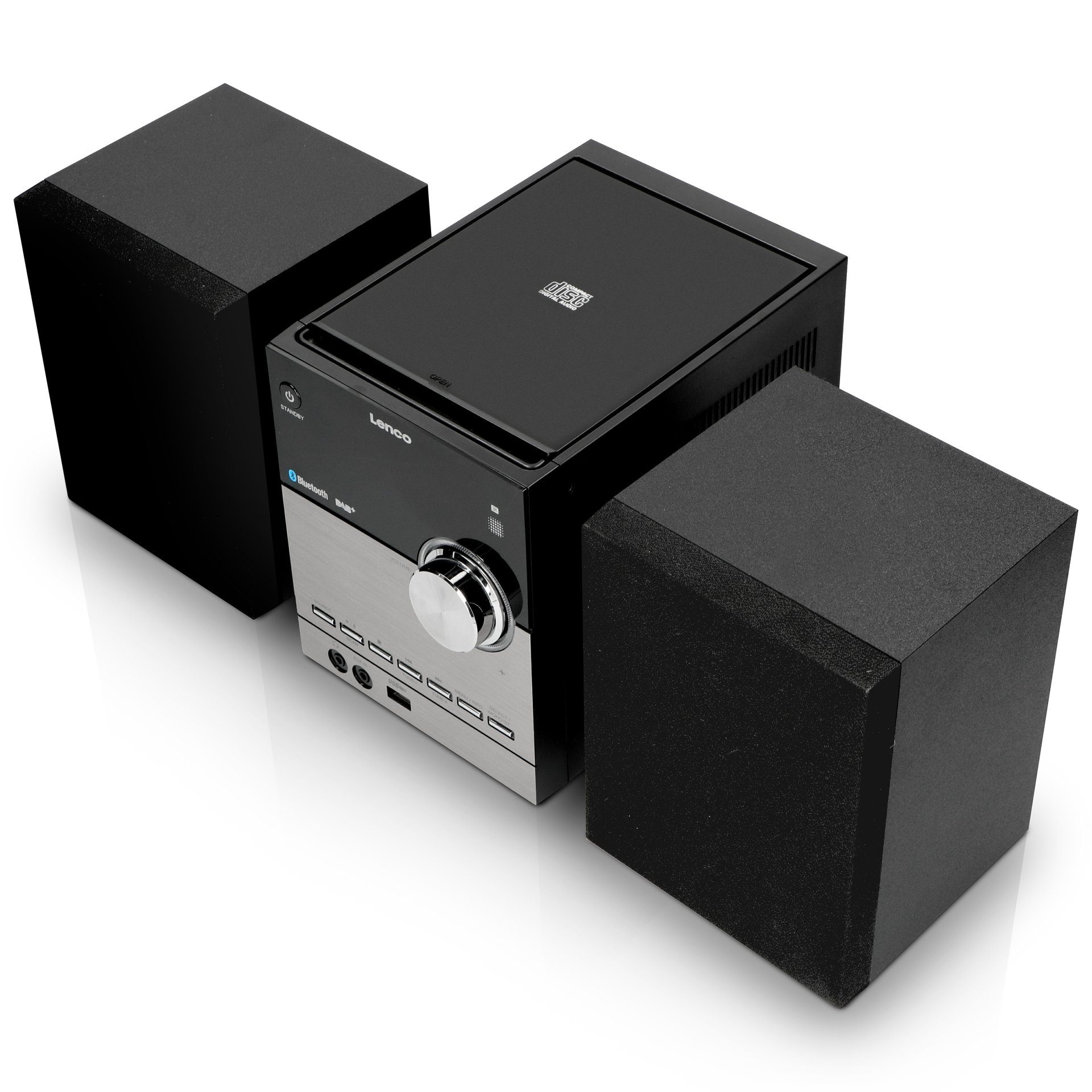 10 DAB+, W) (DAB), (Digitalradio FM, mit CD, Microanlage BT, USB Micro MC-150 Stereoanlage Lenco