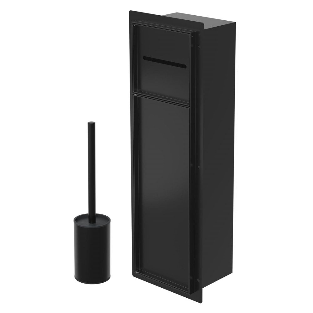 LuxeBath Toilettenpapierhalter Unterputz-Schrankmodul Edelstahl für Klobürs günstig online kaufen