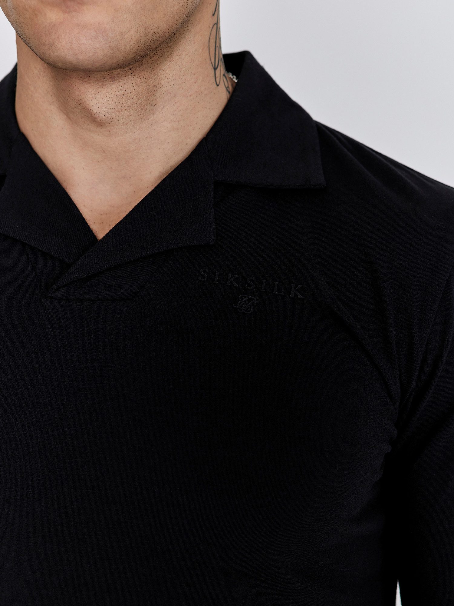 Siksilk Poloshirt SikSilk Herren Schwarzes Smart günstig online kaufen