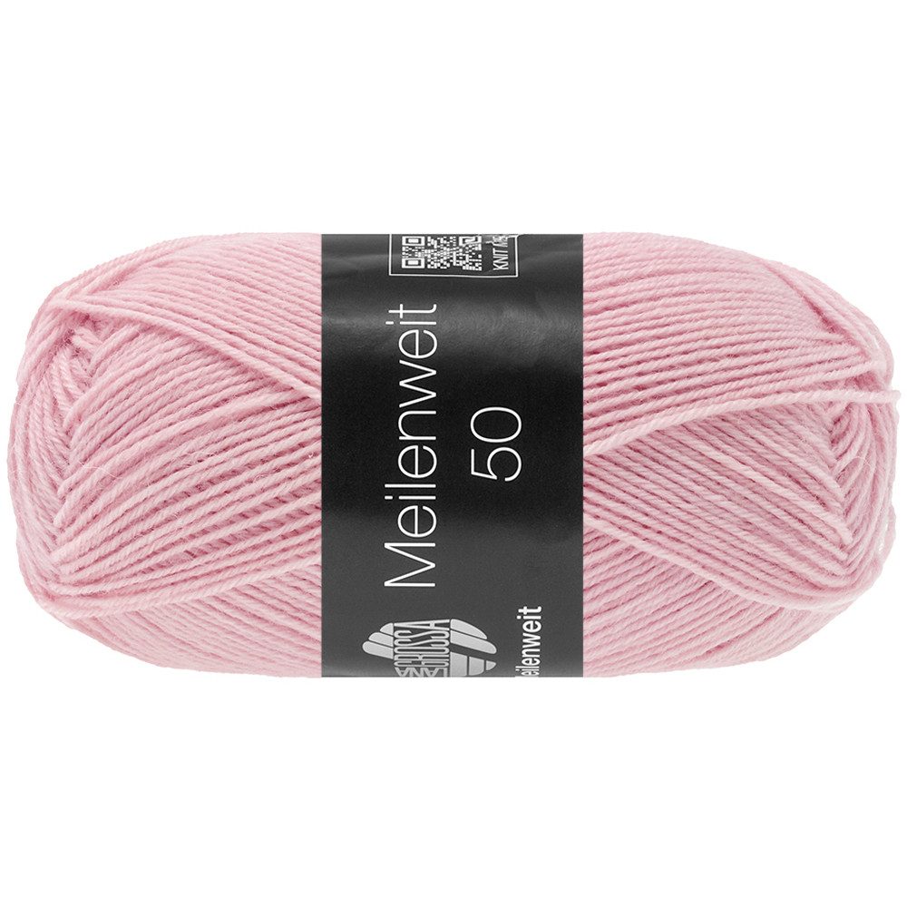 LANA GROSSA MEILENWEIT 50 g UNI Häkelwolle, 210 m (4-fach Sockenwolle mit 80 % Schurwolle), 50 g