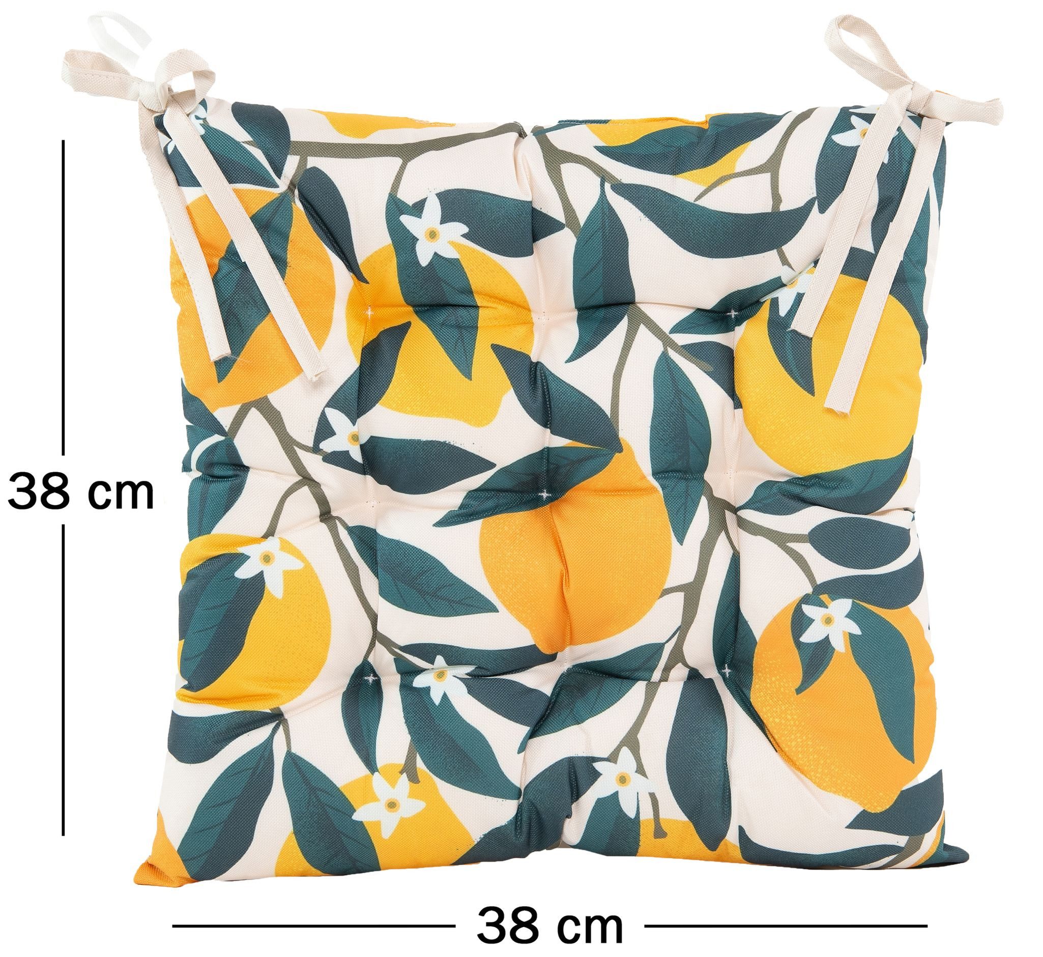 JACK Stuhlkissen JACK Motiv Outdoor Wende Stuhlkissen 38x38cm Lounge Kissen Sitzkissen, mit Lotus Effekt, robust, strapazierfähig, für Innen & Außen