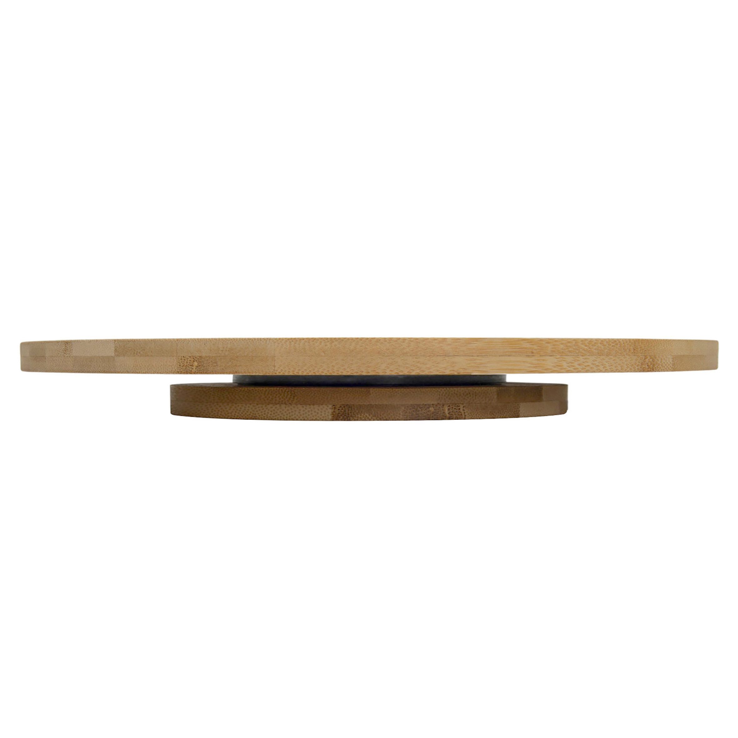 Spetebo Tortenplatte Bambus Drehteller rund natur, Bambus, (Anzahl, 1-tlg., Stück), um 360° drehbar – Bild 5 von 5