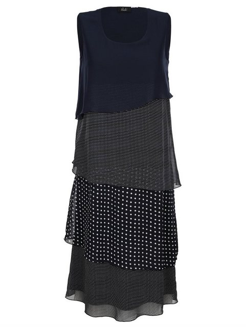 Paola Kleid im doppellagigen Look in blau