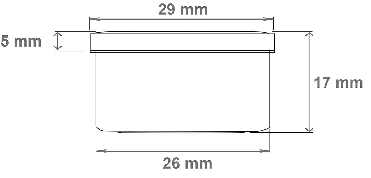 Doserie Kuhn Dose für Salben, Cremes oder Kleinigkeiten (Füllvolumen 6 ml, Höhe 17 mm, 15 St., Salbendosen mit passenden Deckeln), Salbentiegel, Salbenkruke, Cr – Bild 2 von 2