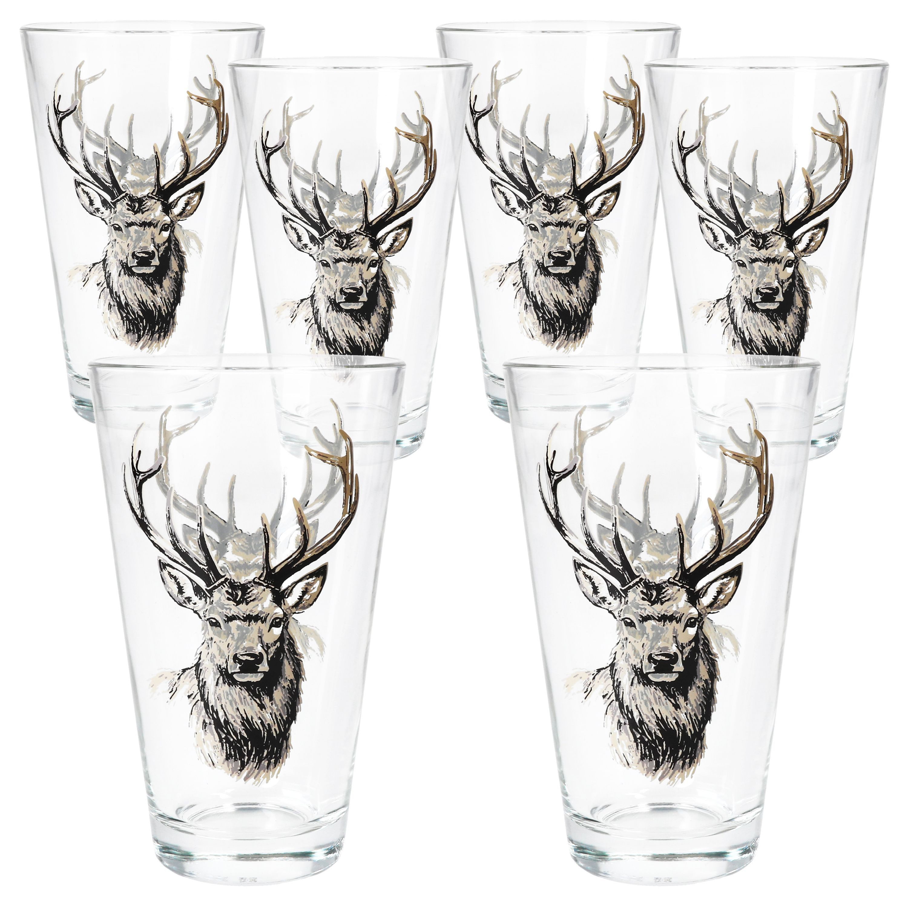MamboCat Glas 6x Alois Trinkgläser 250ml H13,1cm Saft-Gläser Limo-Glas Wasser, Glas