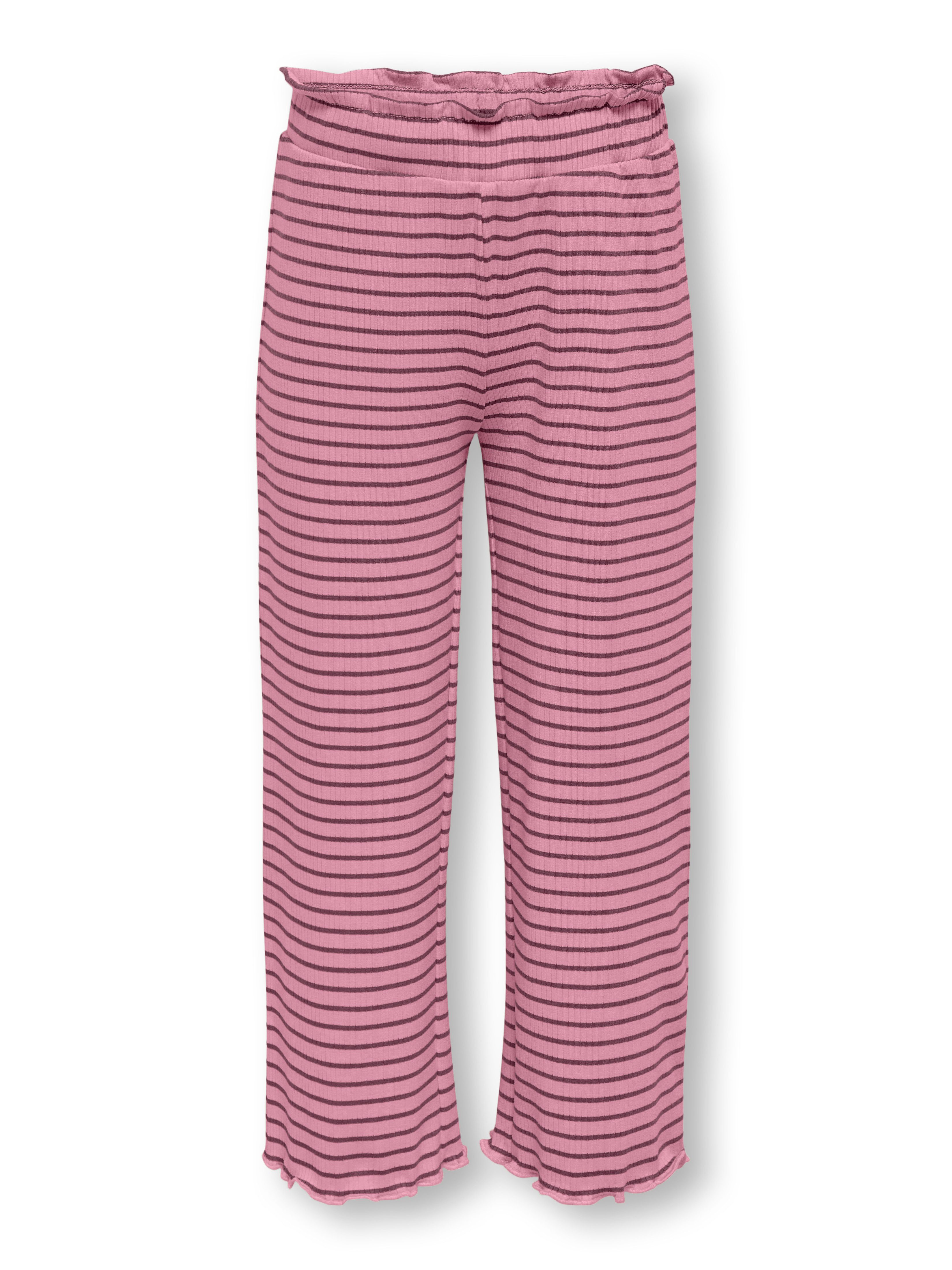 Sea Pink Stripes:Mauve Wine