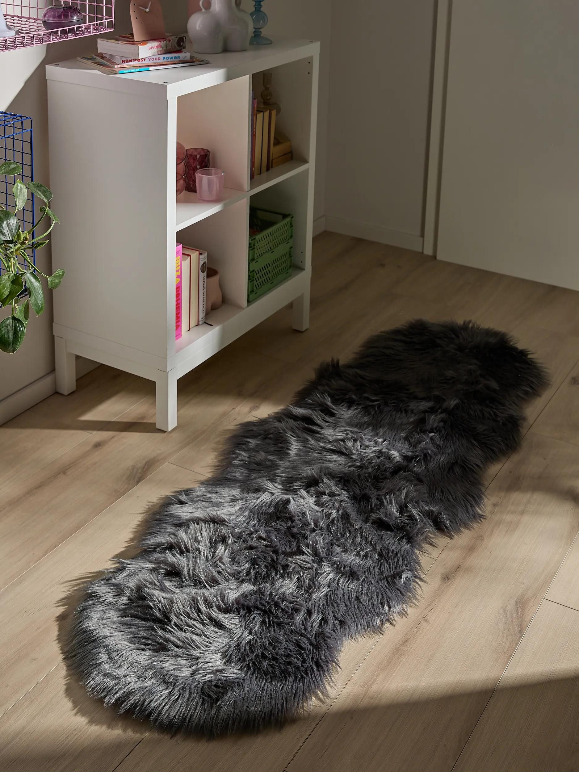 benuta Hochflor-Teppich Nanuk, rechteckig, Höhe: 51 mm, Kunstfaser, Berber, Ethno-Style, Wohnzimmer