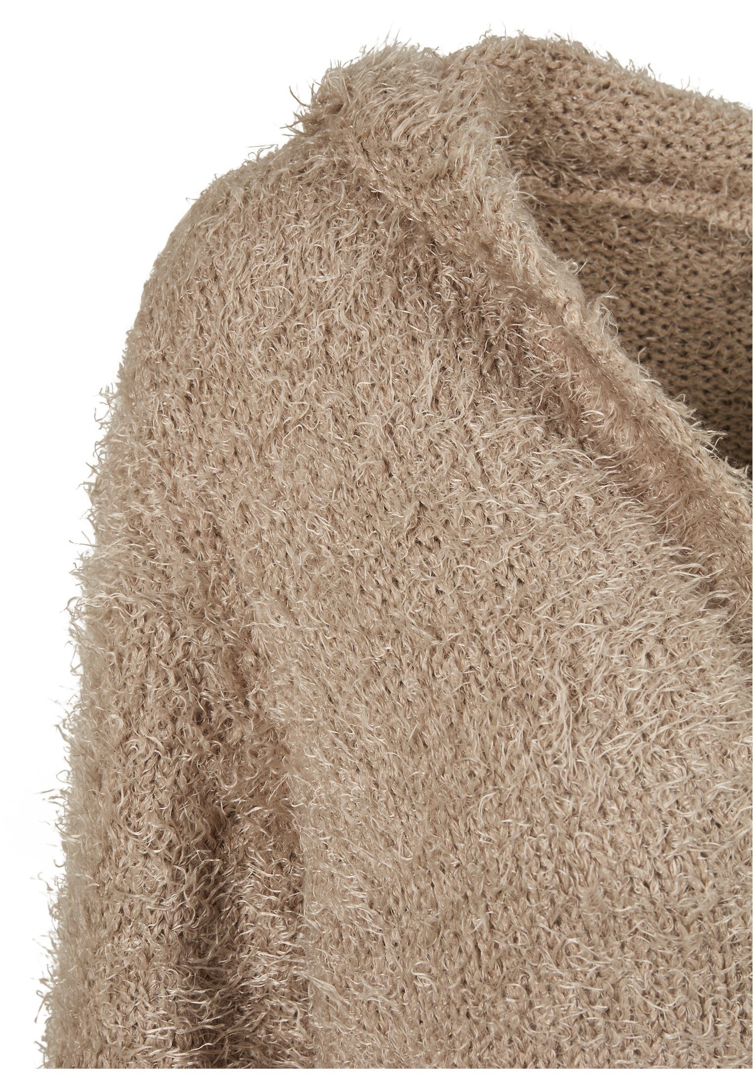 Cardigan Feather (1-tlg) Damen softtaupe Hooded CLASSICS Ladies URBAN Cardigan