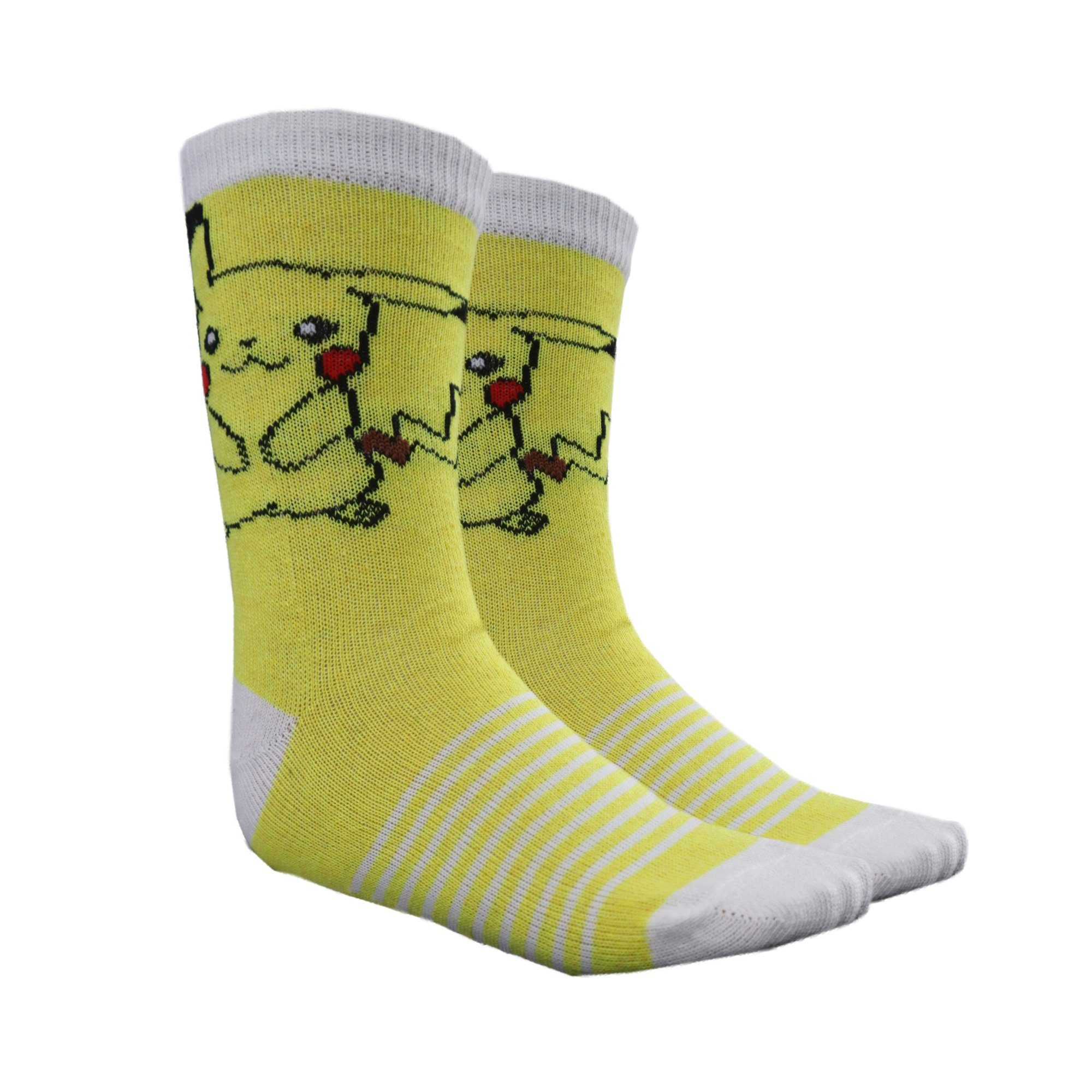 POKÉMON Langsocken Pokemon Pikachu and Friends 3er-Pack Mädchen Socken Gr. 23 bis 34