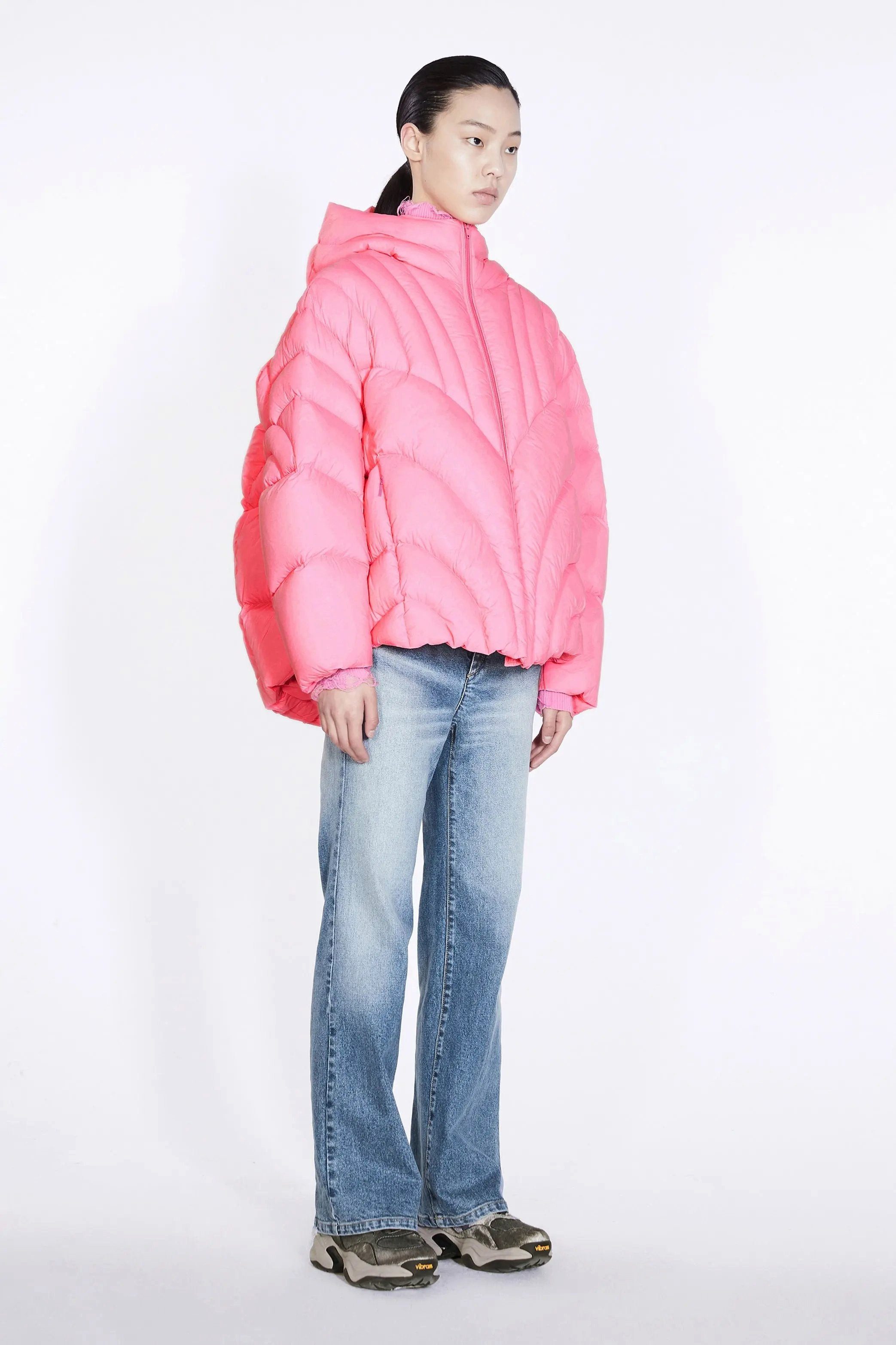 JNBY Daunenjacke JNBY Damen Oversized Daunenjacke mit Steppung Herbst/Winter - Rosé