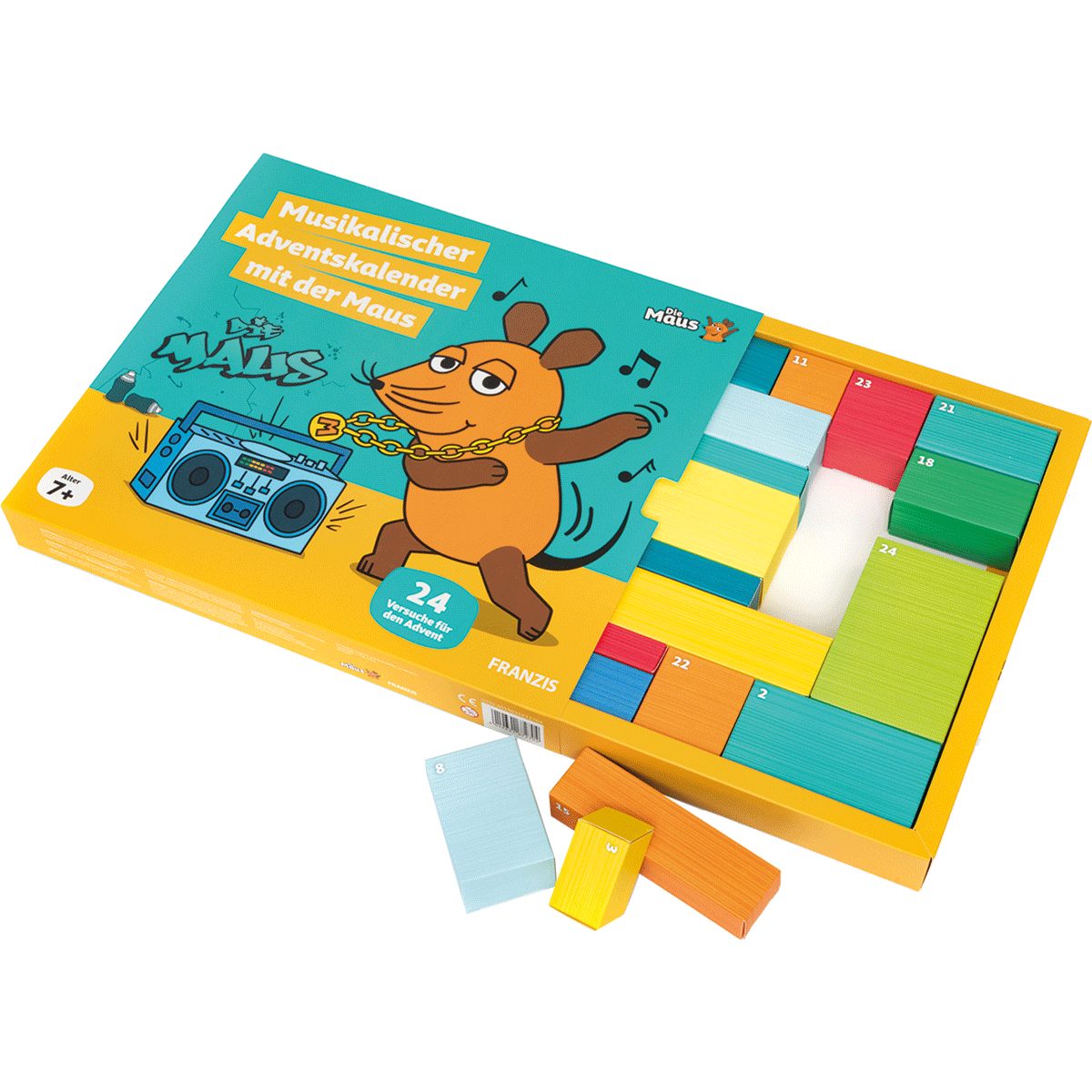 Franzis Adventskalender FRANZIS 67270 - Musikalischer Adventskalender mit der Maus, 24 Vers