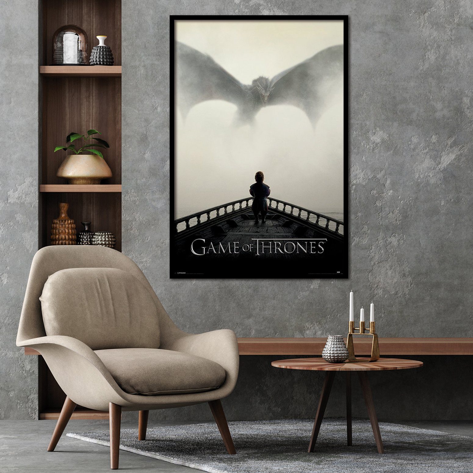 PYRAMID Poster Game of Thrones Poster A Lion & A Dragon 61 x 91,5 cm günstig online kaufen