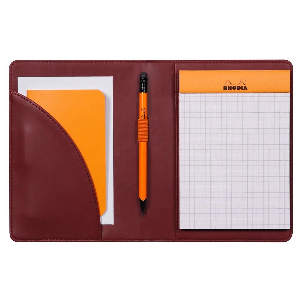 Rhodia Konferenzmappe Rhodia Rhodia Etui f. Block/Buch A6 weinrt