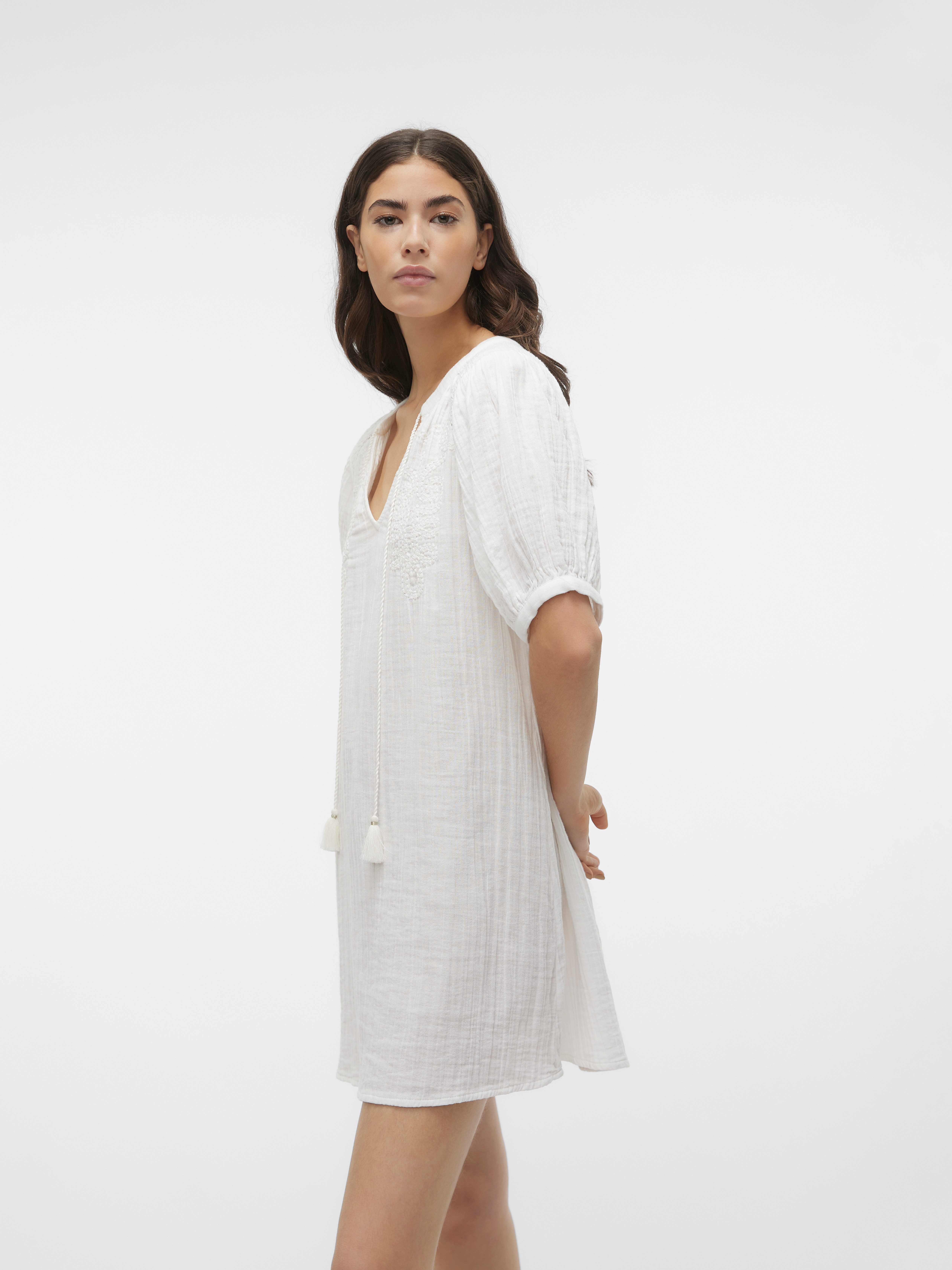 Vero Moda Tunikakleid VMKISY 2/4 SLEEVE TUNIC WVN BTQ Sommerkleid günstig online kaufen