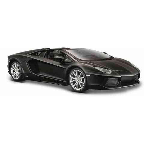 Maisto® Sammlerauto Dull Black Collection, Lamborghini Aventador LP-700-4 Roadster, 1:24, Maßstab 1:24, aus Metallspritzguss