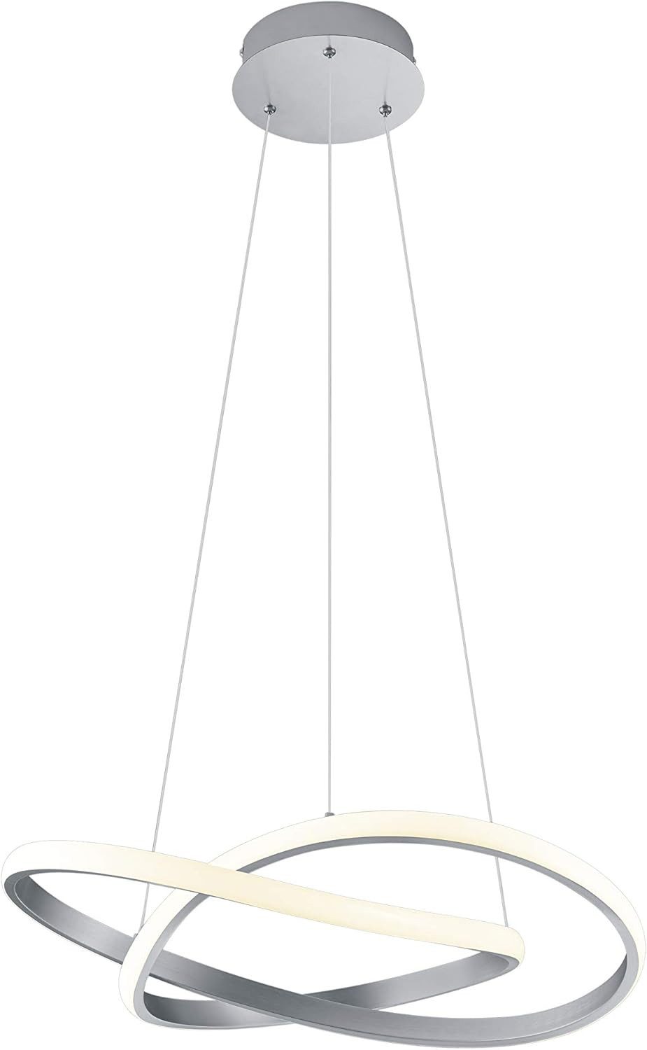 lightling LED Pendelleuchte Wibke, LED fest integriert, Warmweiß, dimmbar mit Schalter, Deckenmontage, IP20 Indoor