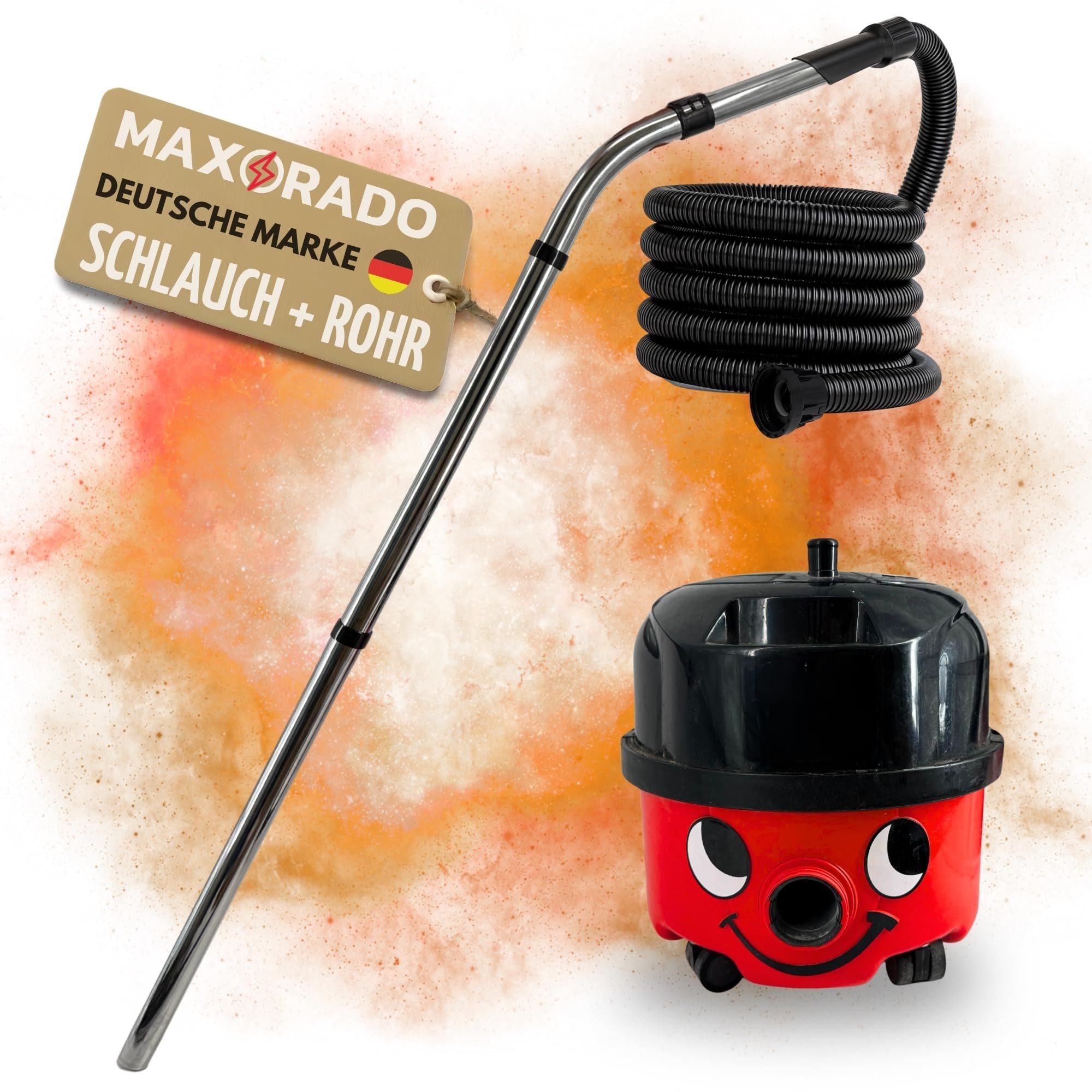 Maxorado Staubsaugerdüsen-Set Schlauch + Staubsaugerrohr für Numatic Henry Hetty James Basil David, Zubehör für Staubsauger, Ersatzteil HVR200 NVH180 ‎NRV200 NRV200-22