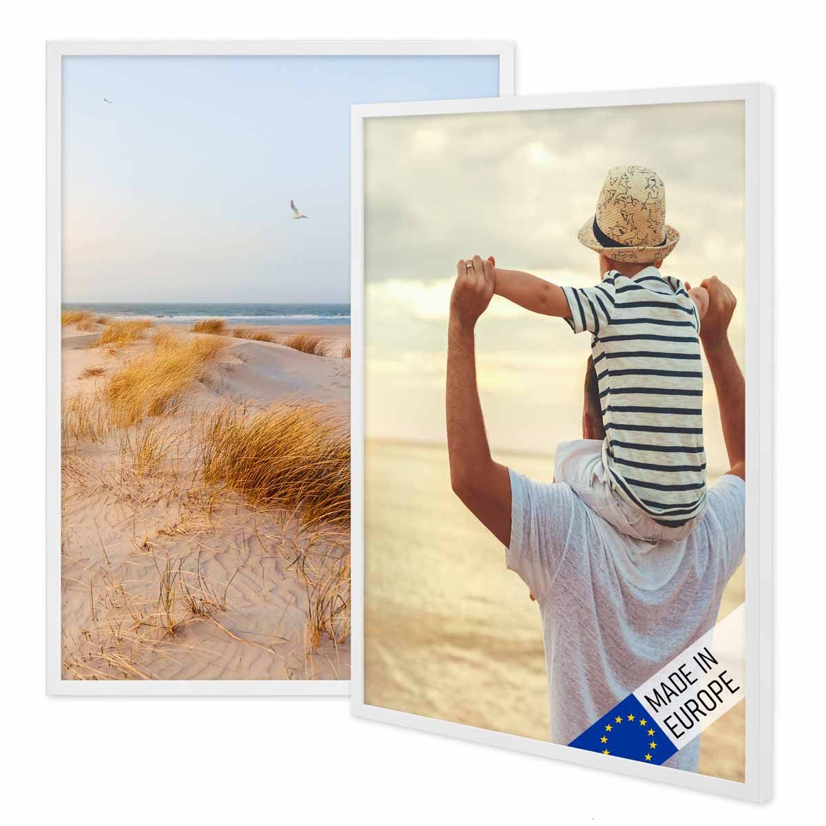 PHOTOLINI Bilderrahmen 2er Set Massivholz-Rahmen Modern günstig online kaufen