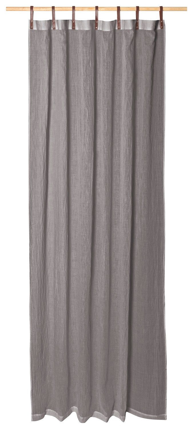Magma Heimtex Vorhang Schlaufenschal Lederschlaufen ca. günstig online kaufen