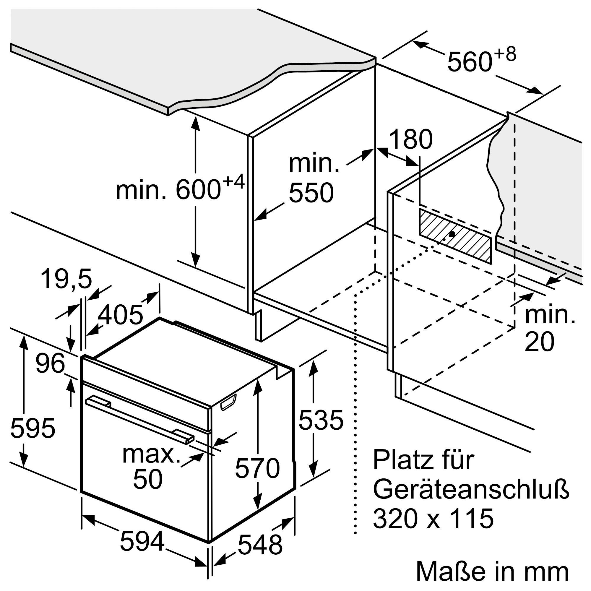 EQ311KA1ZM, HZ538000 SIEMENS Clip-Auszug 1-fach Elektro-Herd-Set