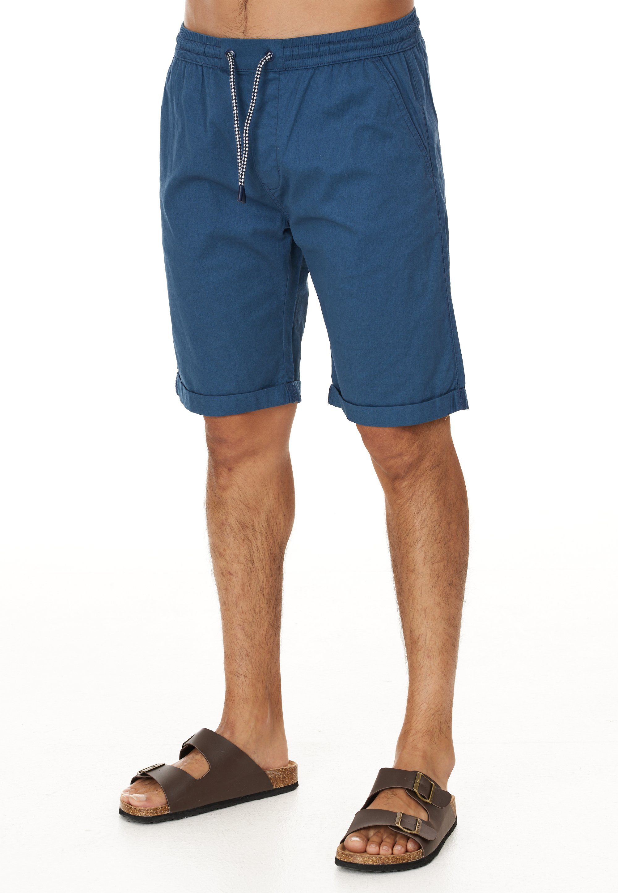 CRUZ Shorts Gilchrest blau praktischen Seitentaschen mit